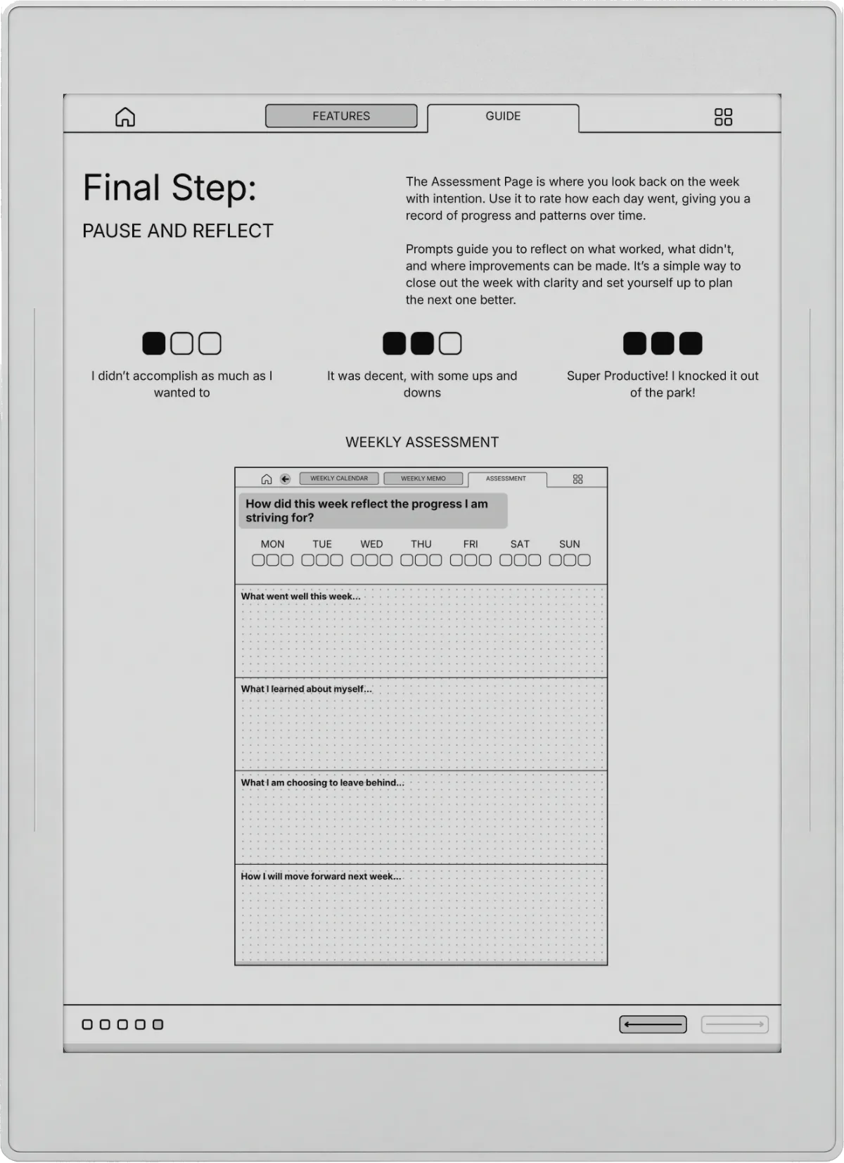Supernote Nomad Weekly Planner The Weekly Planner page 2