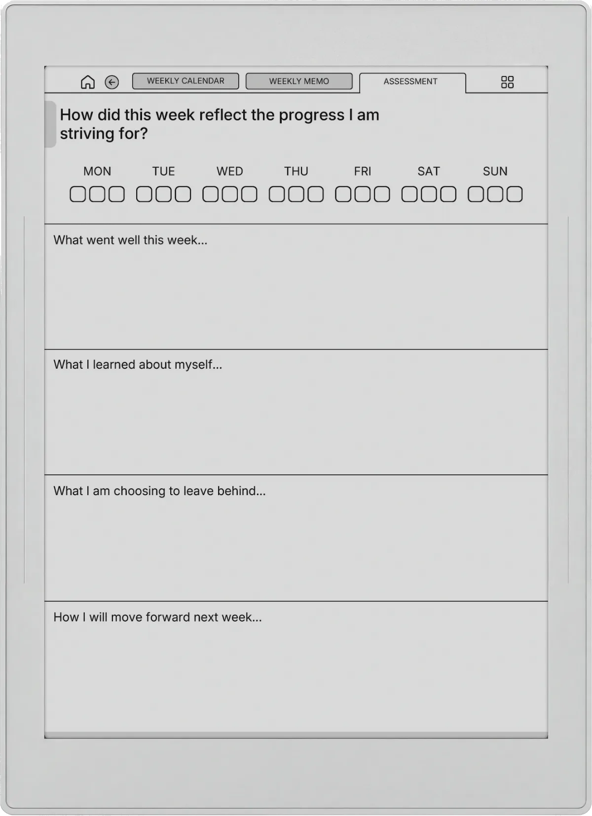 Weekly Planner Supernote Nomad page 5