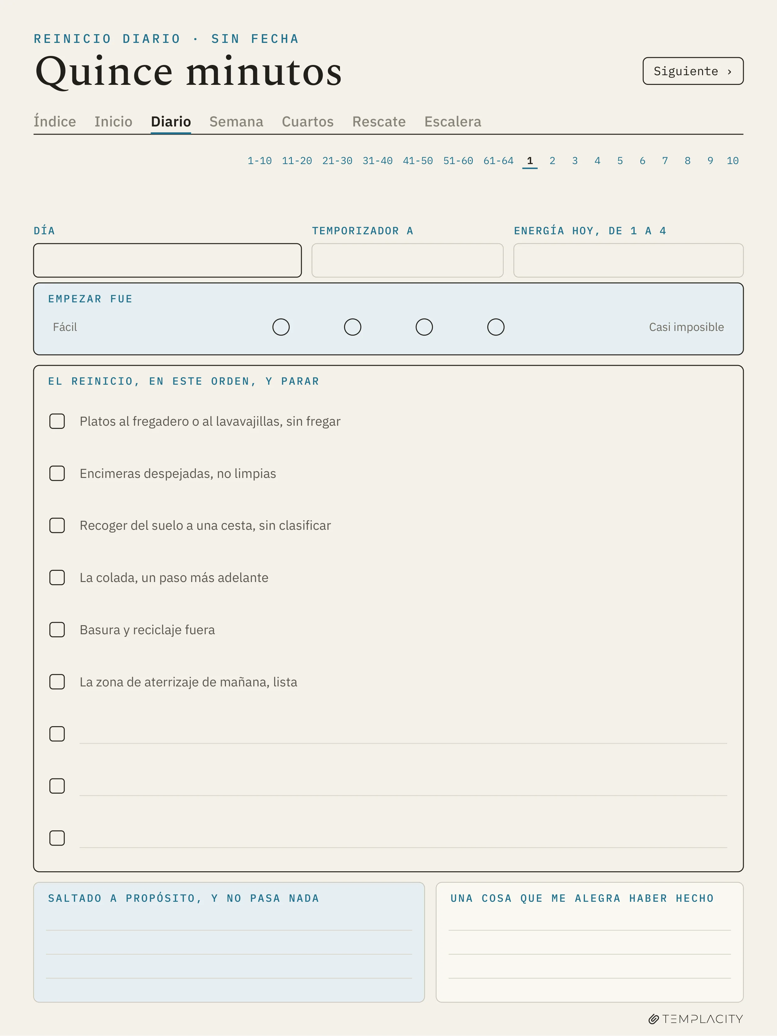 The Planner · Planificador de limpieza para TDAH reMarkable Paper Pro página 7