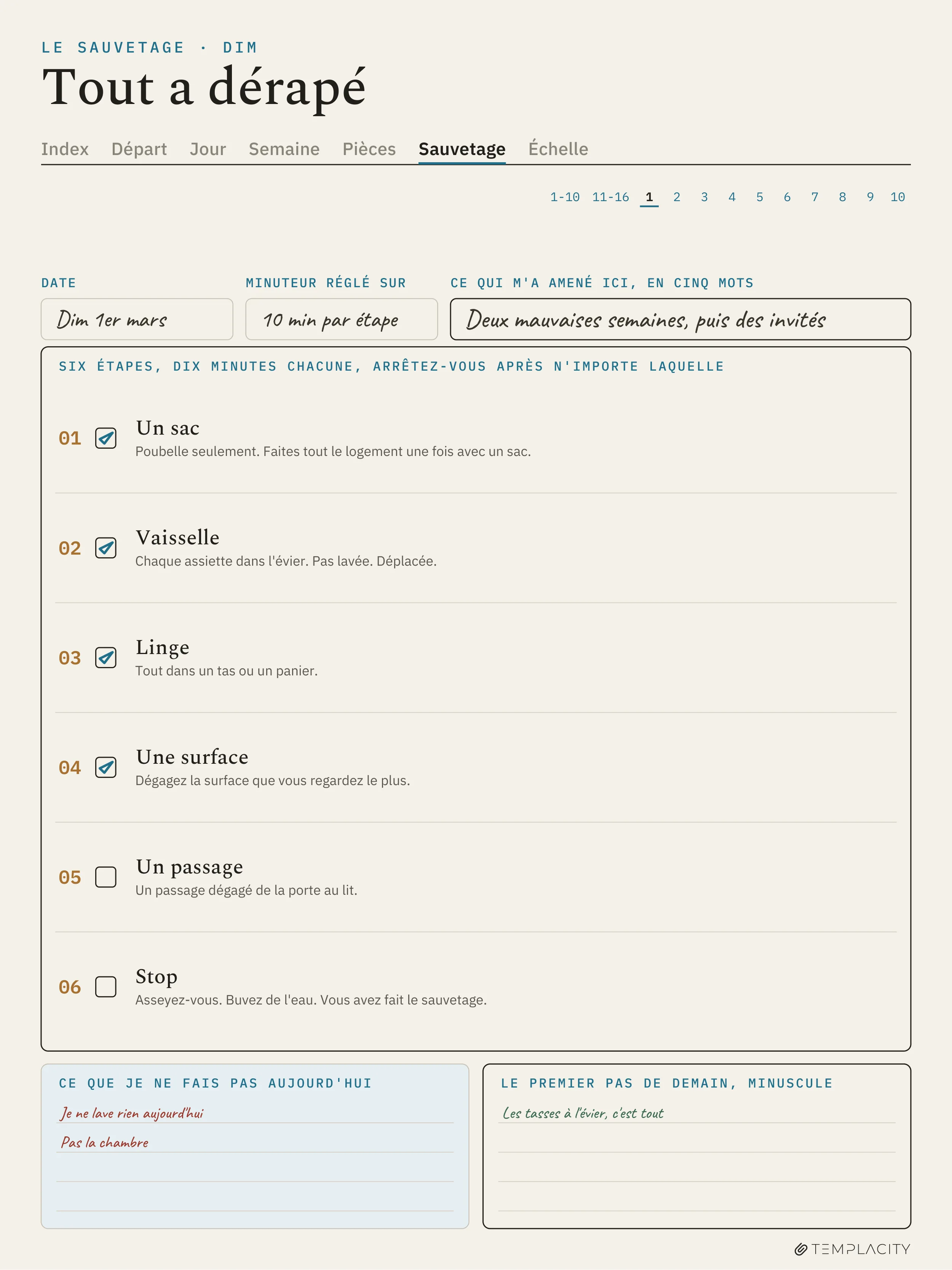 The Planner · ADHD Cleaning Planner reMarkable Paper Pro page 4