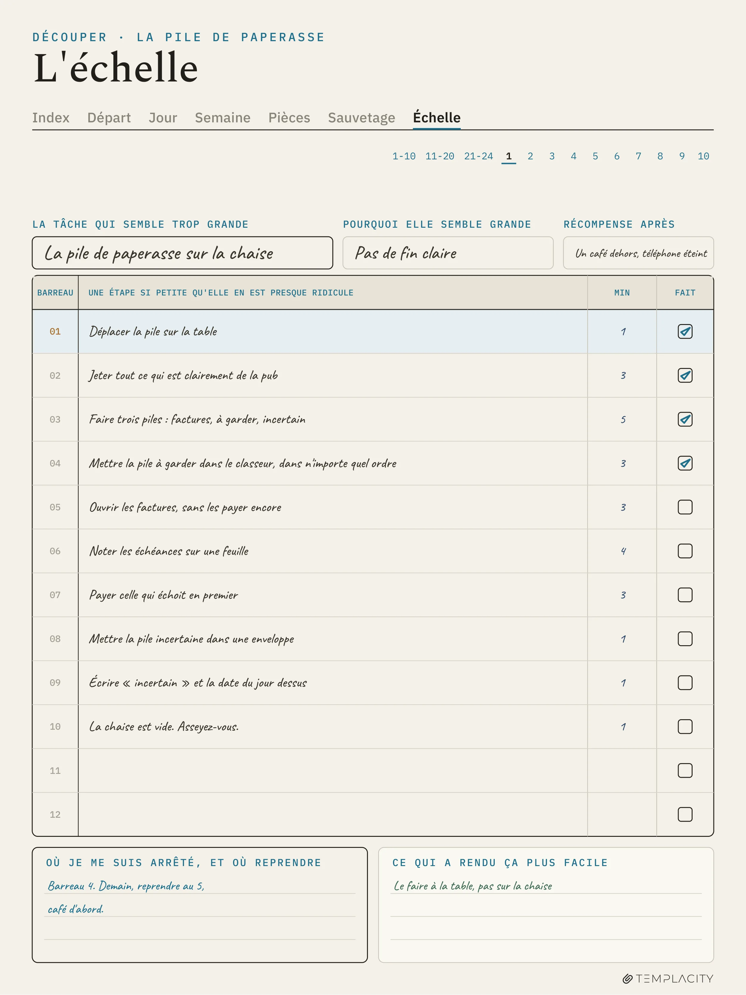 The Planner · ADHD Cleaning Planner reMarkable Paper Pro page 5