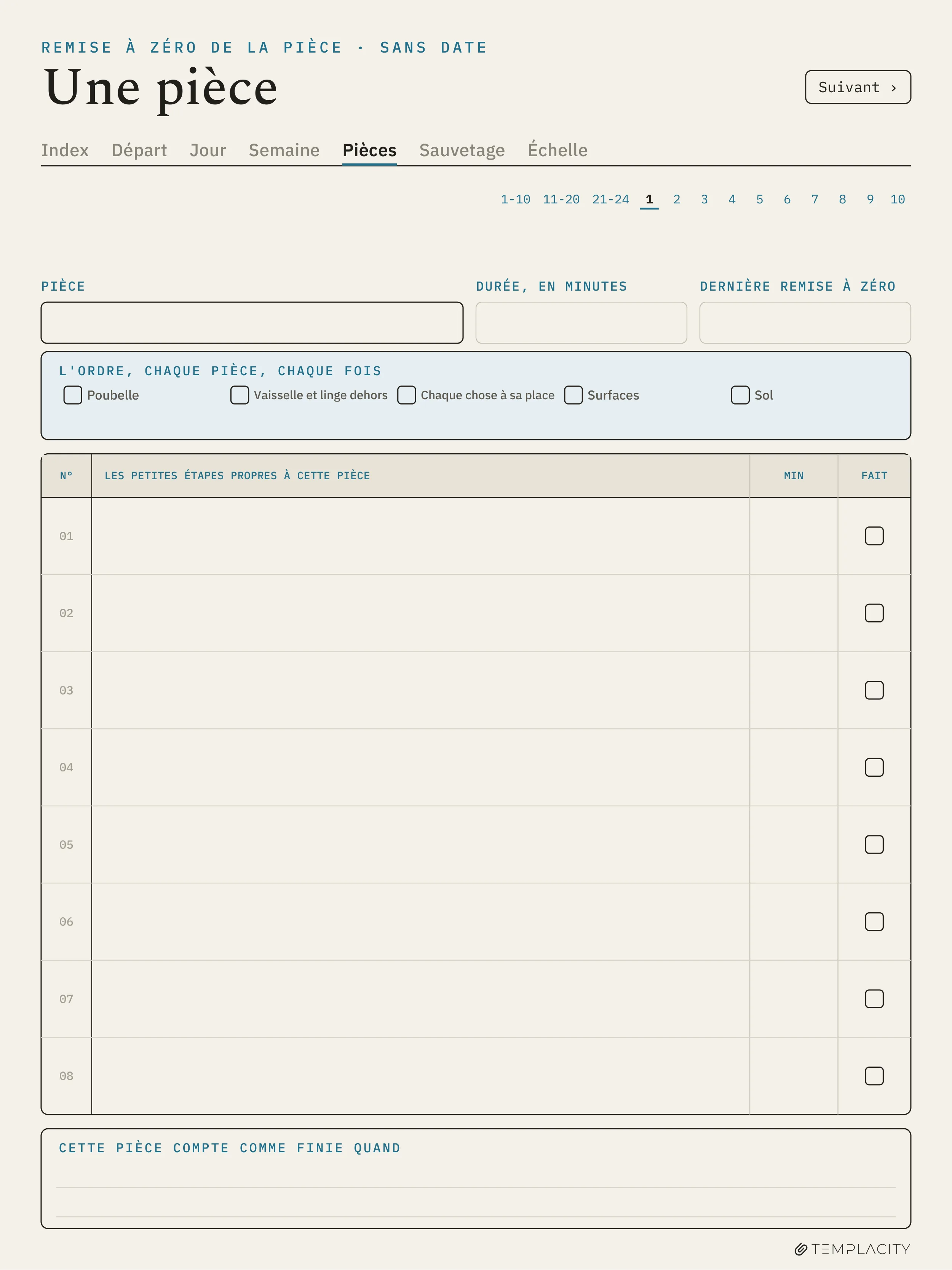The Planner · ADHD Cleaning Planner reMarkable Paper Pro page 8