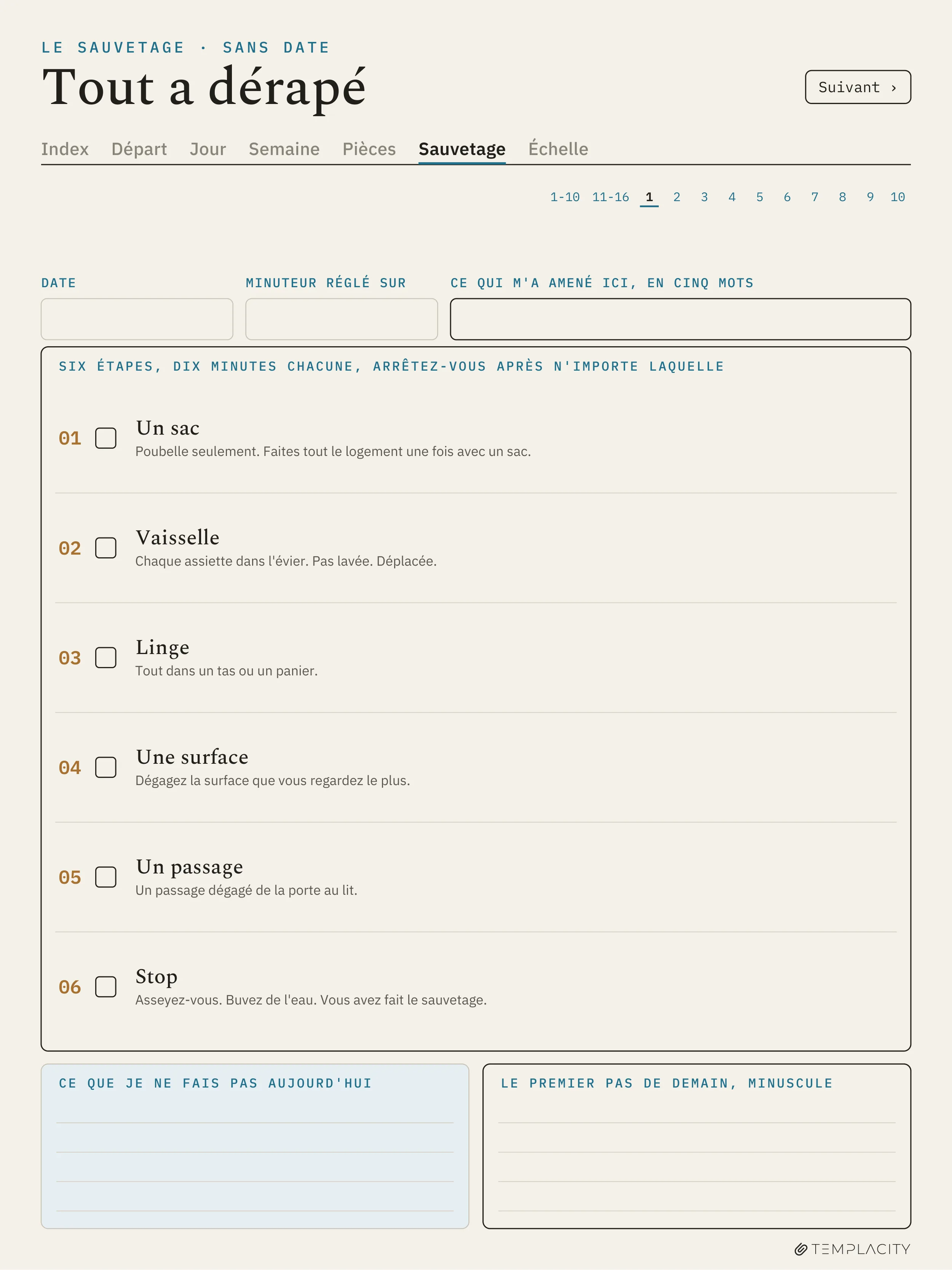 The Planner · ADHD Cleaning Planner reMarkable Paper Pro page 9
