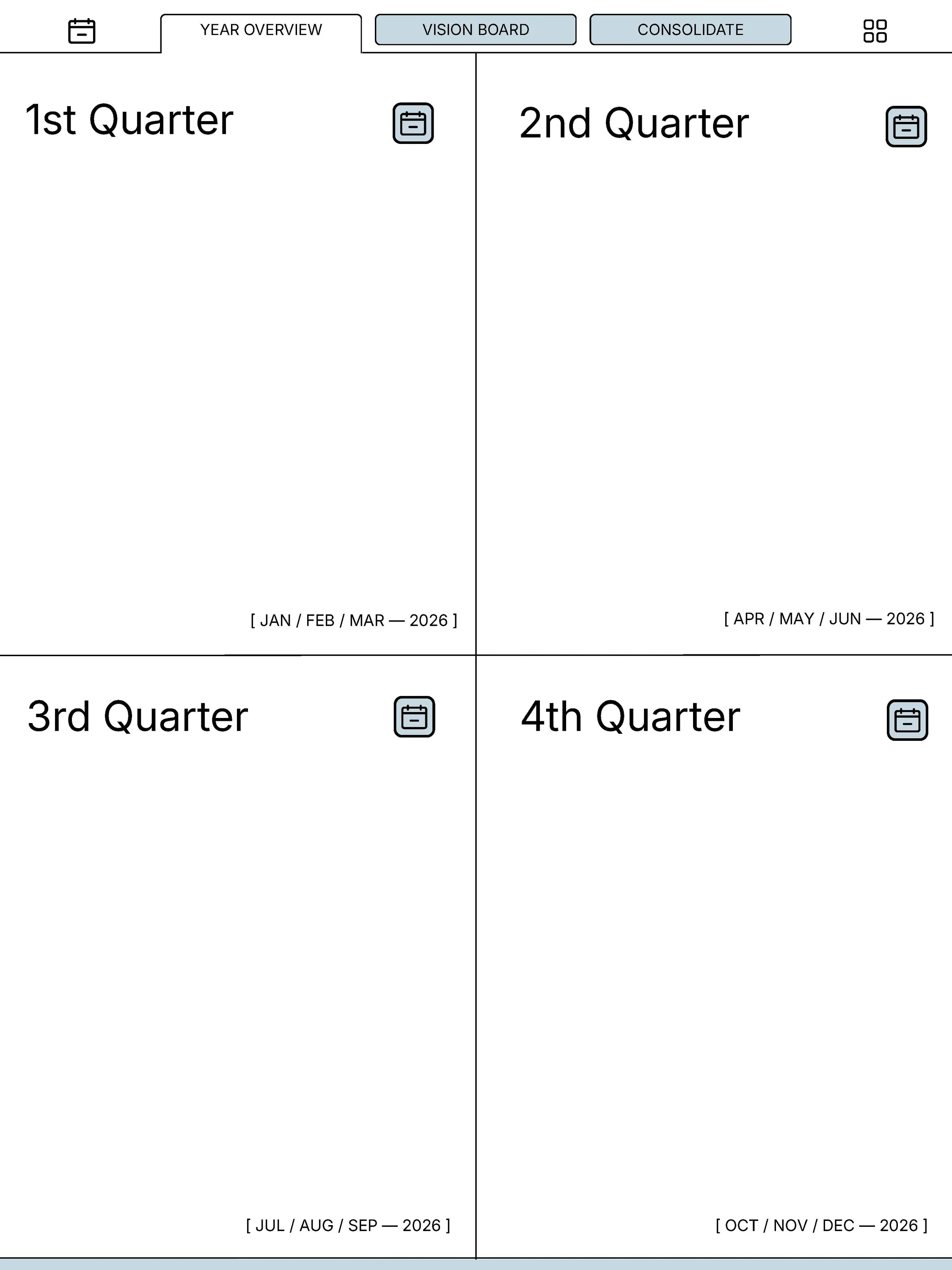 reMarkable 2 Daily Planner — page 2