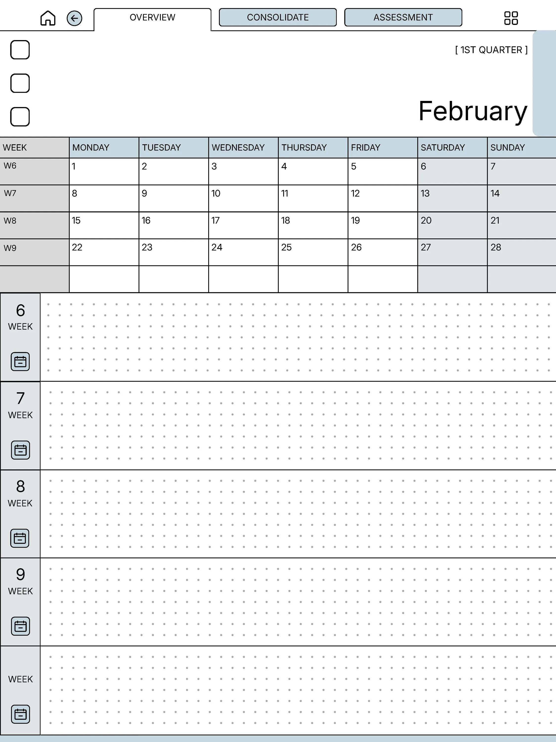 reMarkable 2 Daily Planner — page 3
