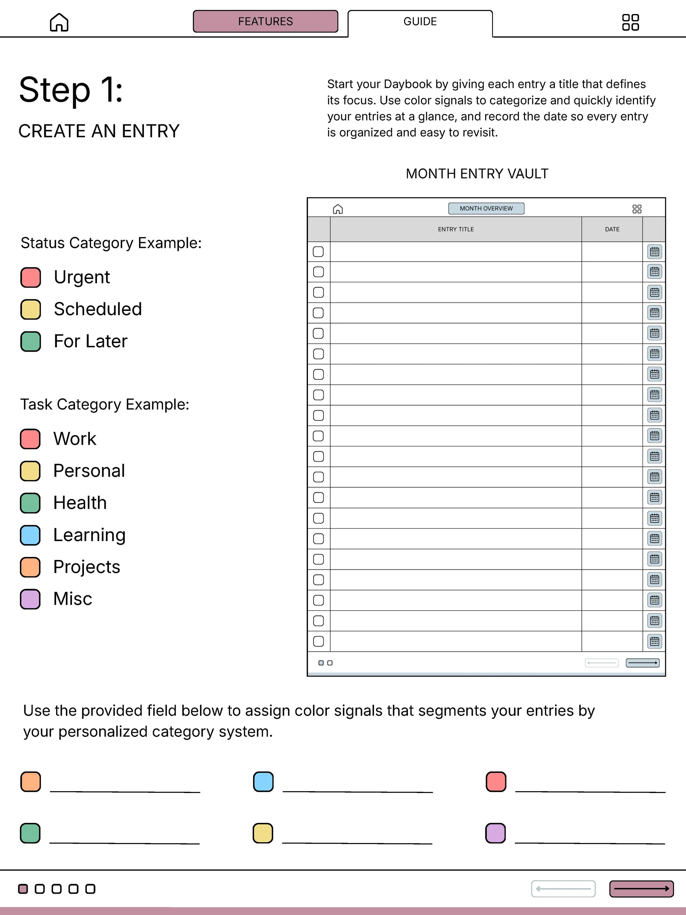reMarkable Paper Pro Daybook Planner — page 3