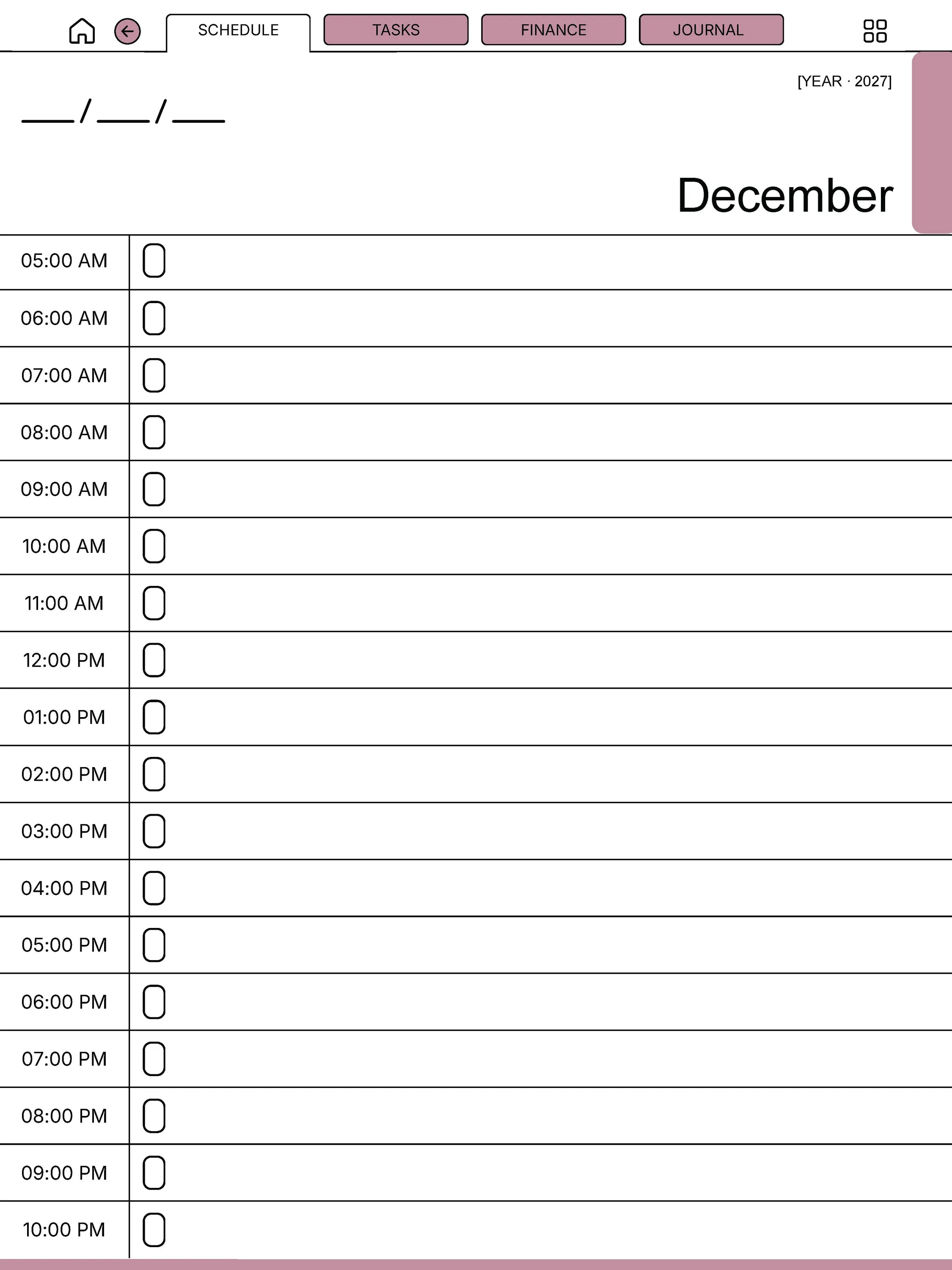 reMarkable Paper Pro Daybook Planner The Daybook — page 5