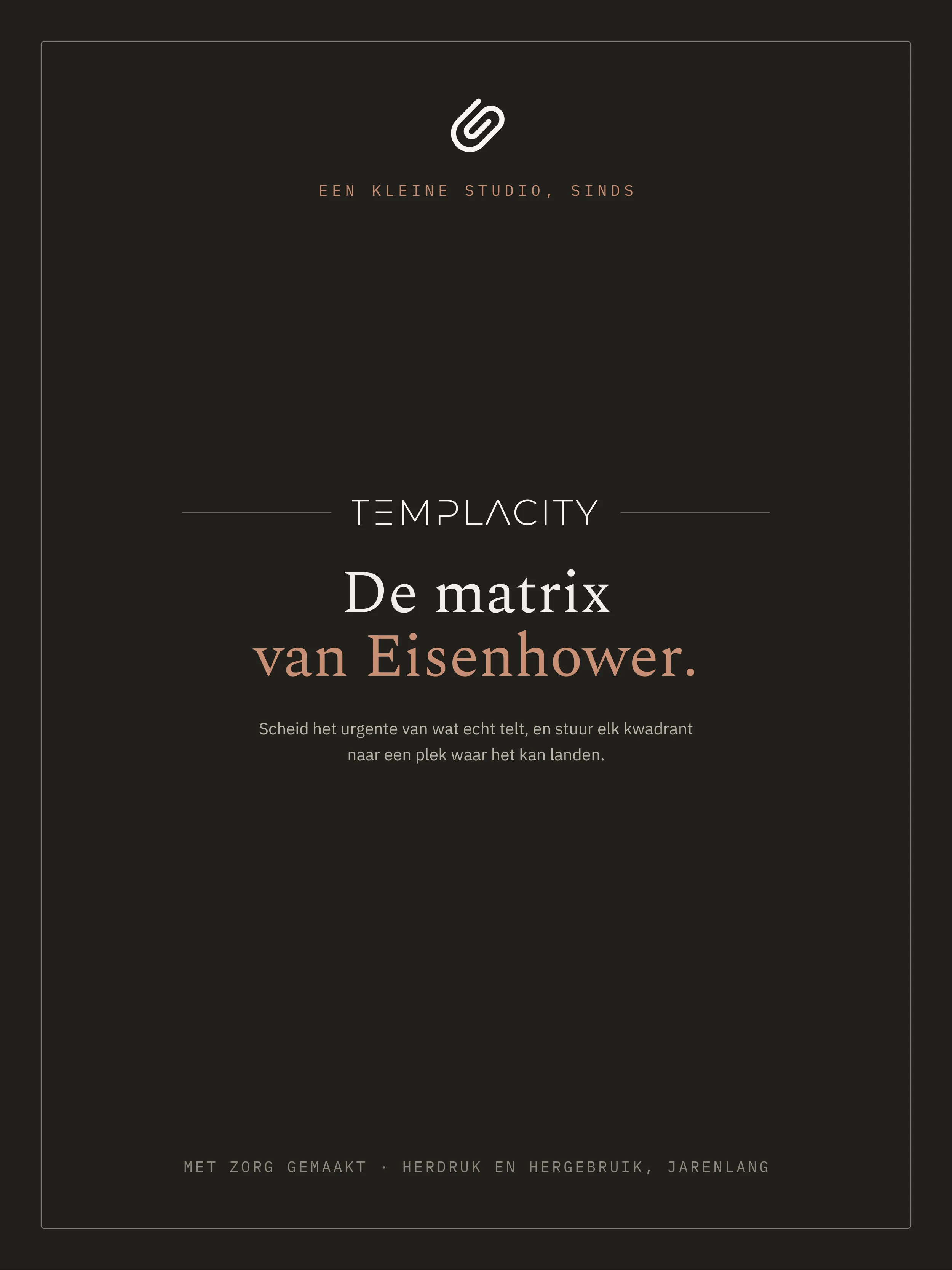 The Planner · Eisenhower Matrix reMarkable Paper Pro pagina 5