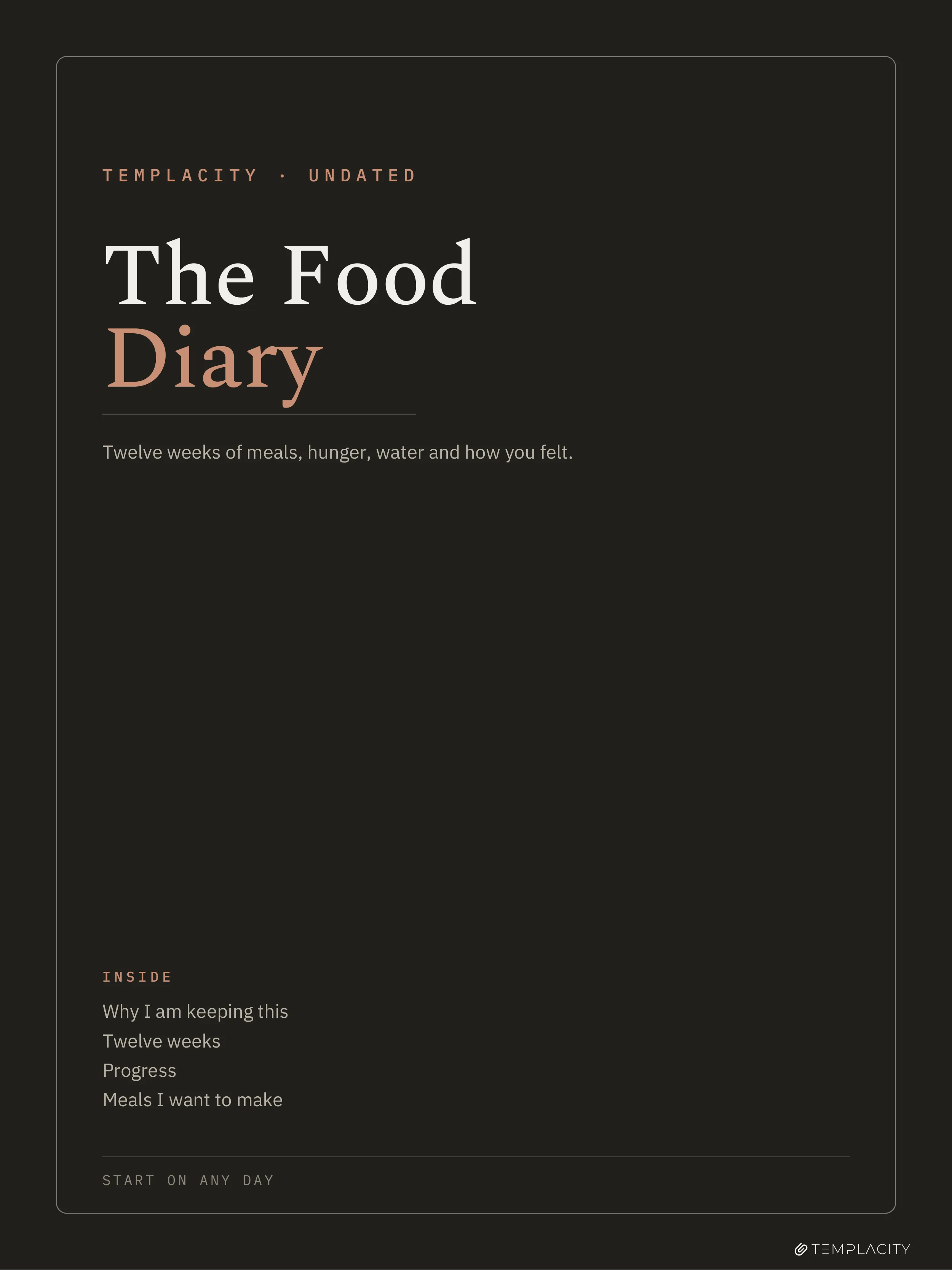The Food Diary reMarkable Paper Pro page 2