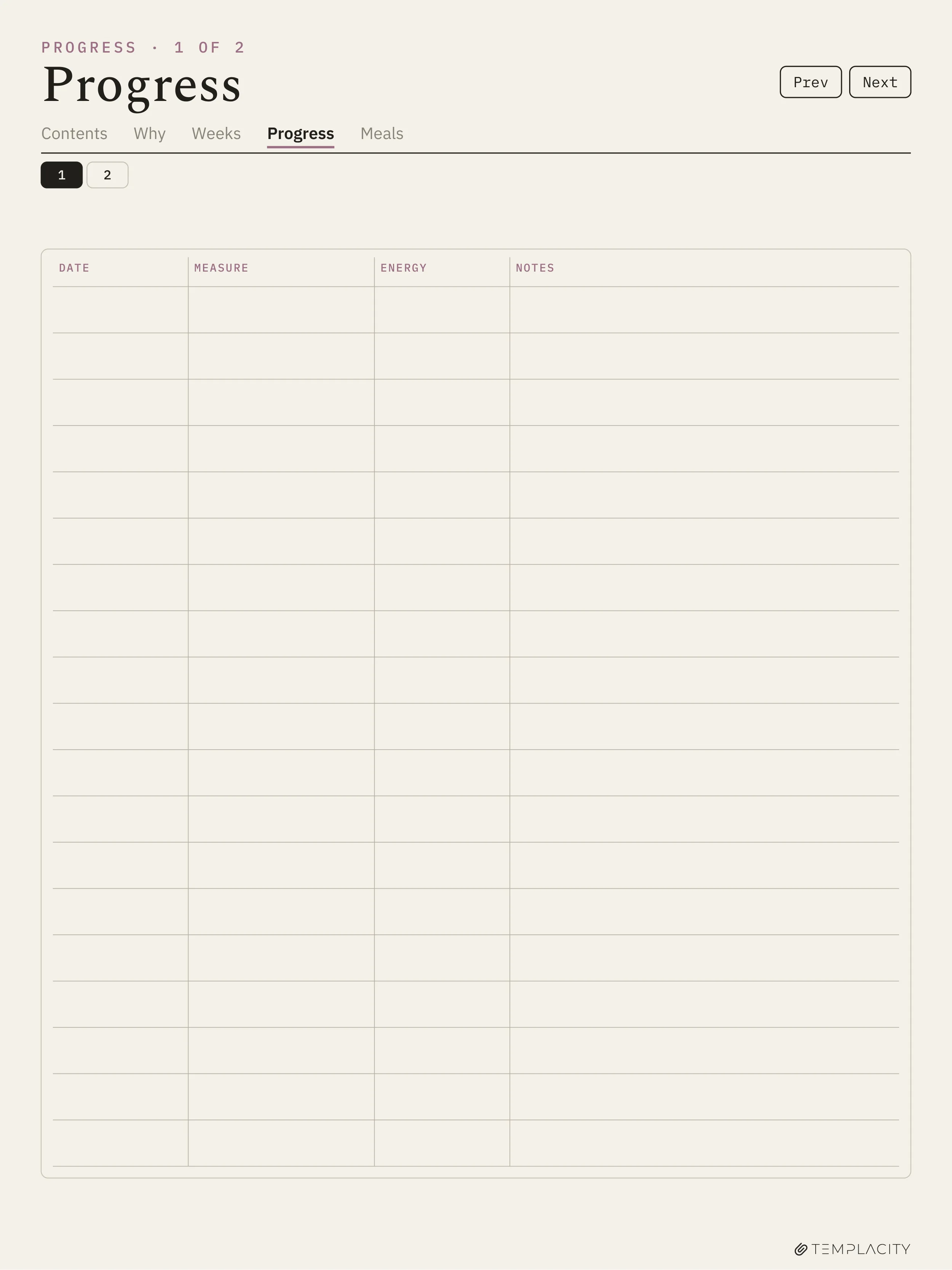 The Food Diary reMarkable Paper Pro page 5
