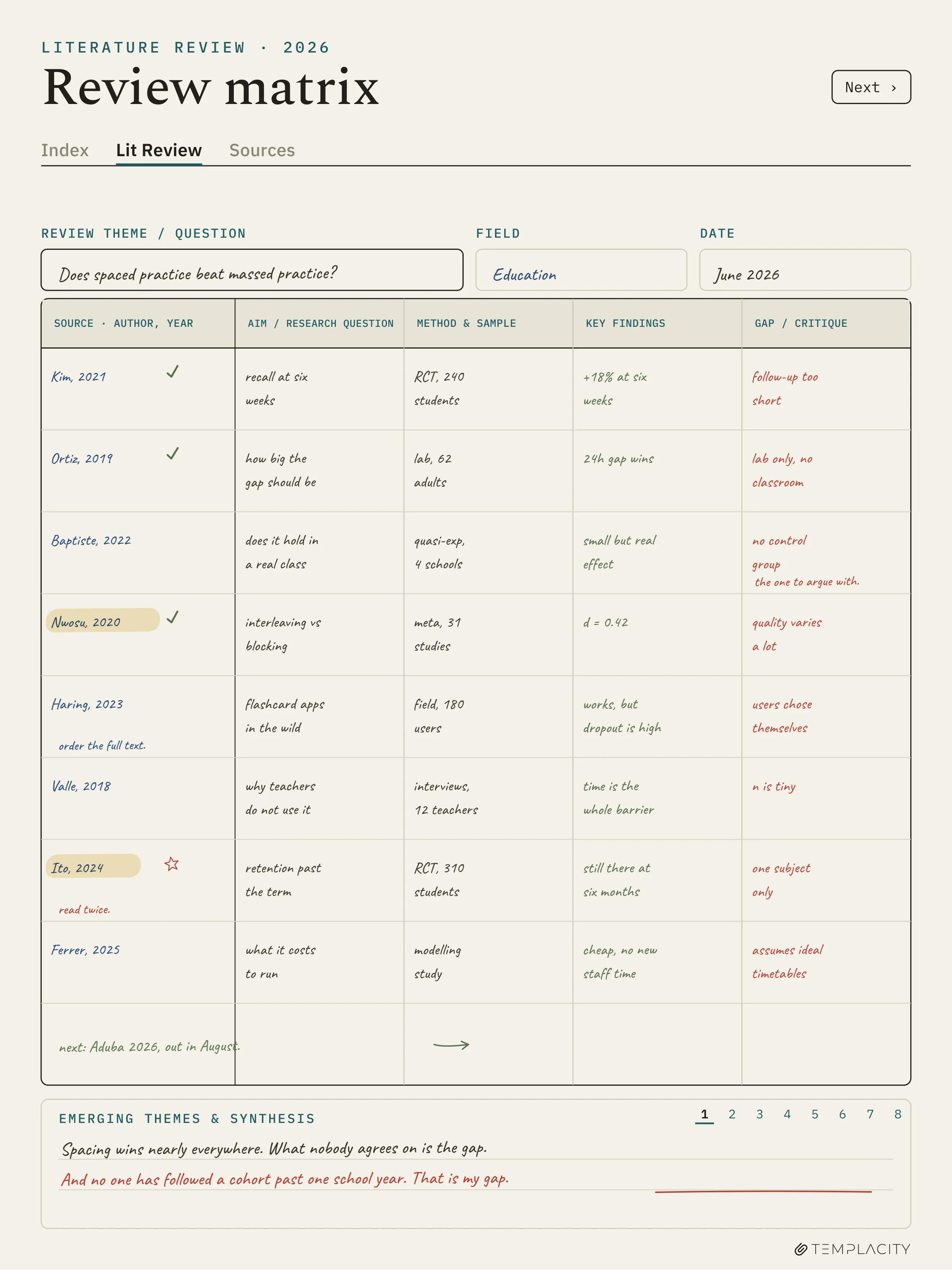 The Planner on the Boox Note Air5 C