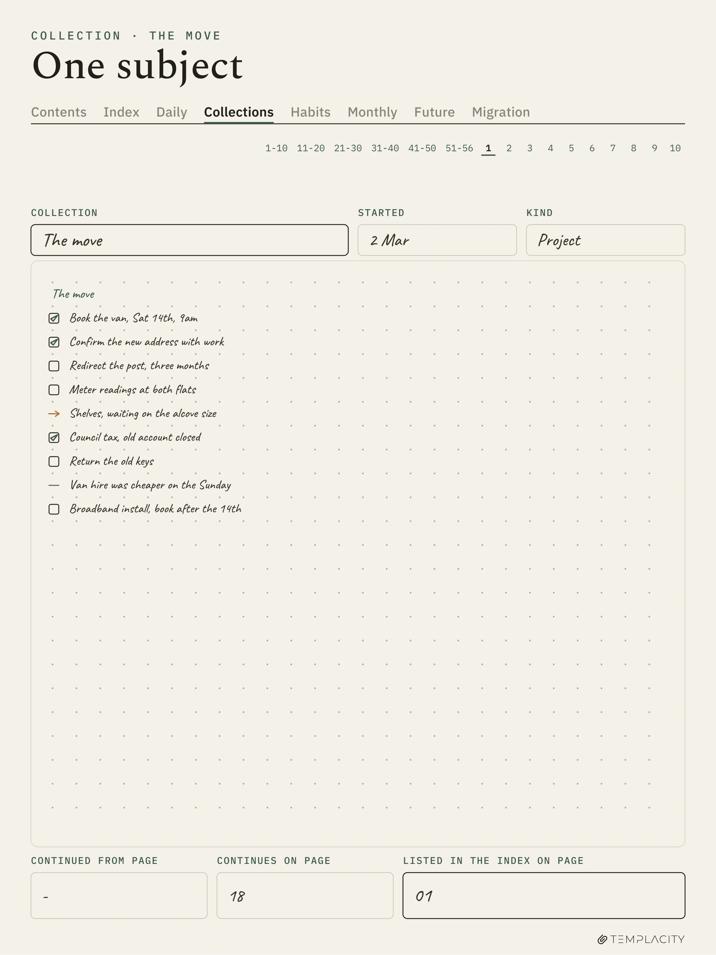 The Planner · Logbook System reMarkable Paper Pro page 2