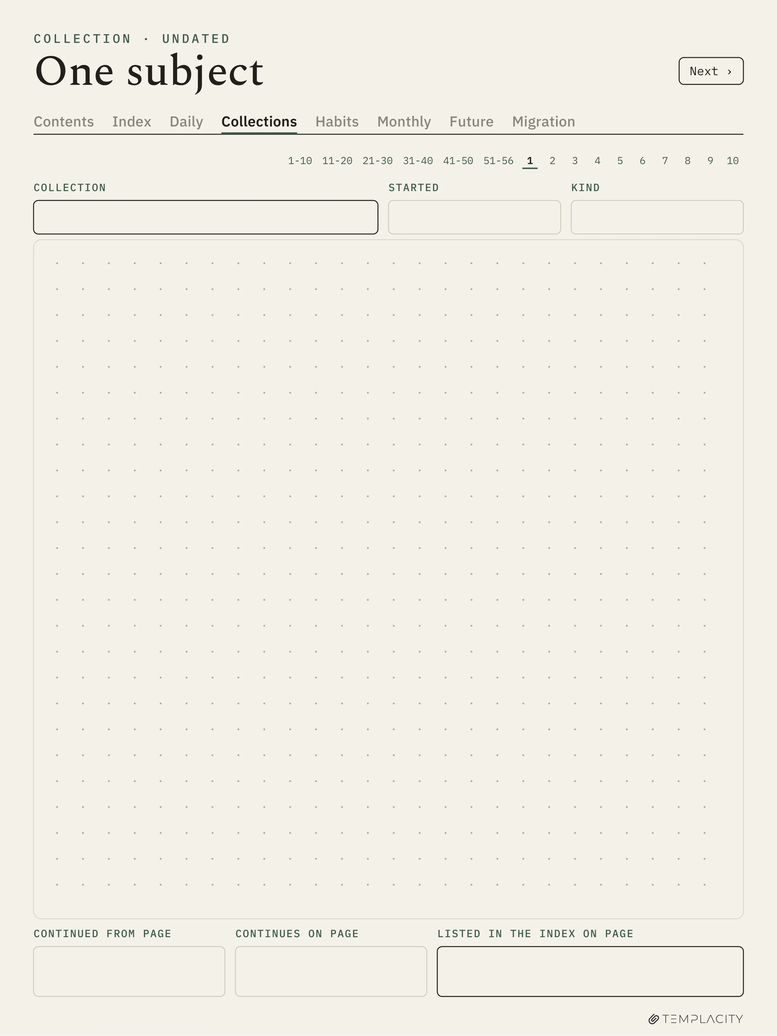 The Planner · Logbook System reMarkable Paper Pro page 7