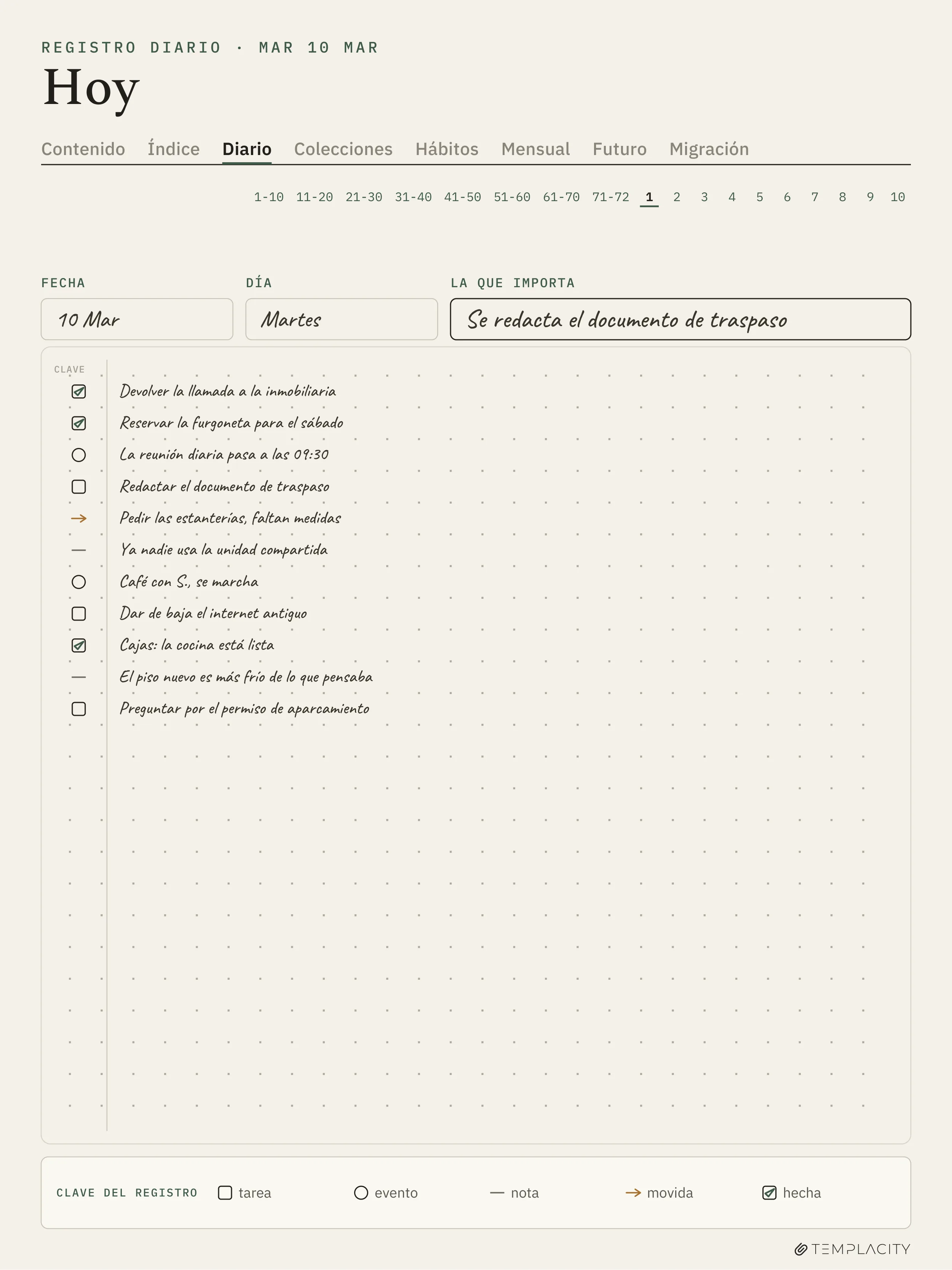 The Planner · Logbook System reMarkable Paper Pro página 1