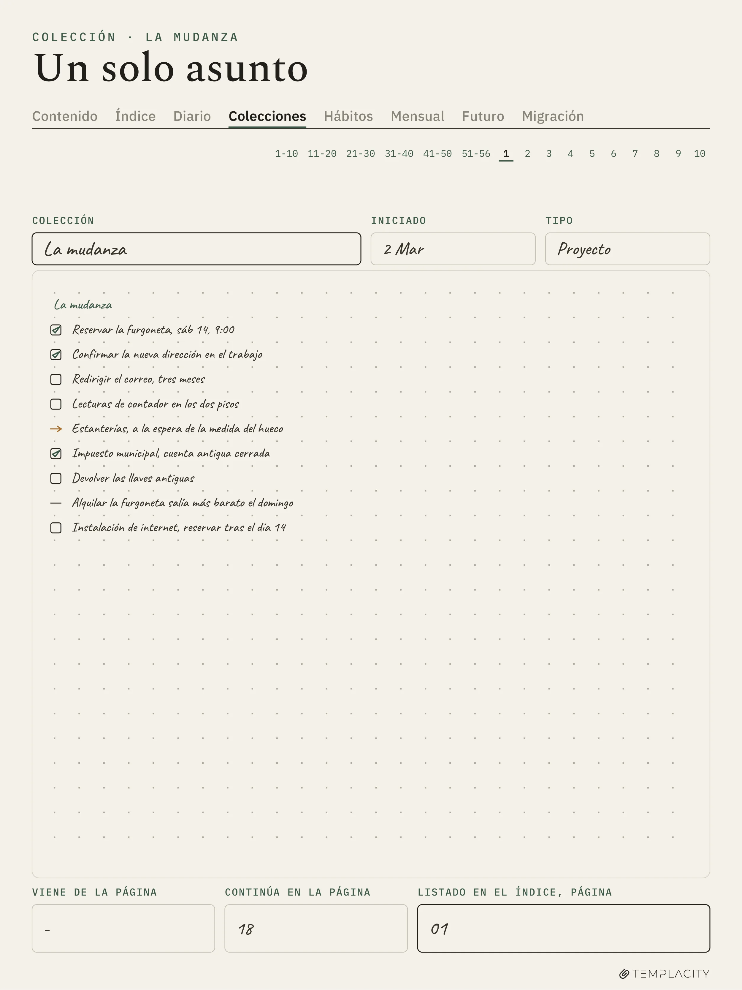 The Planner · Logbook System reMarkable Paper Pro página 2