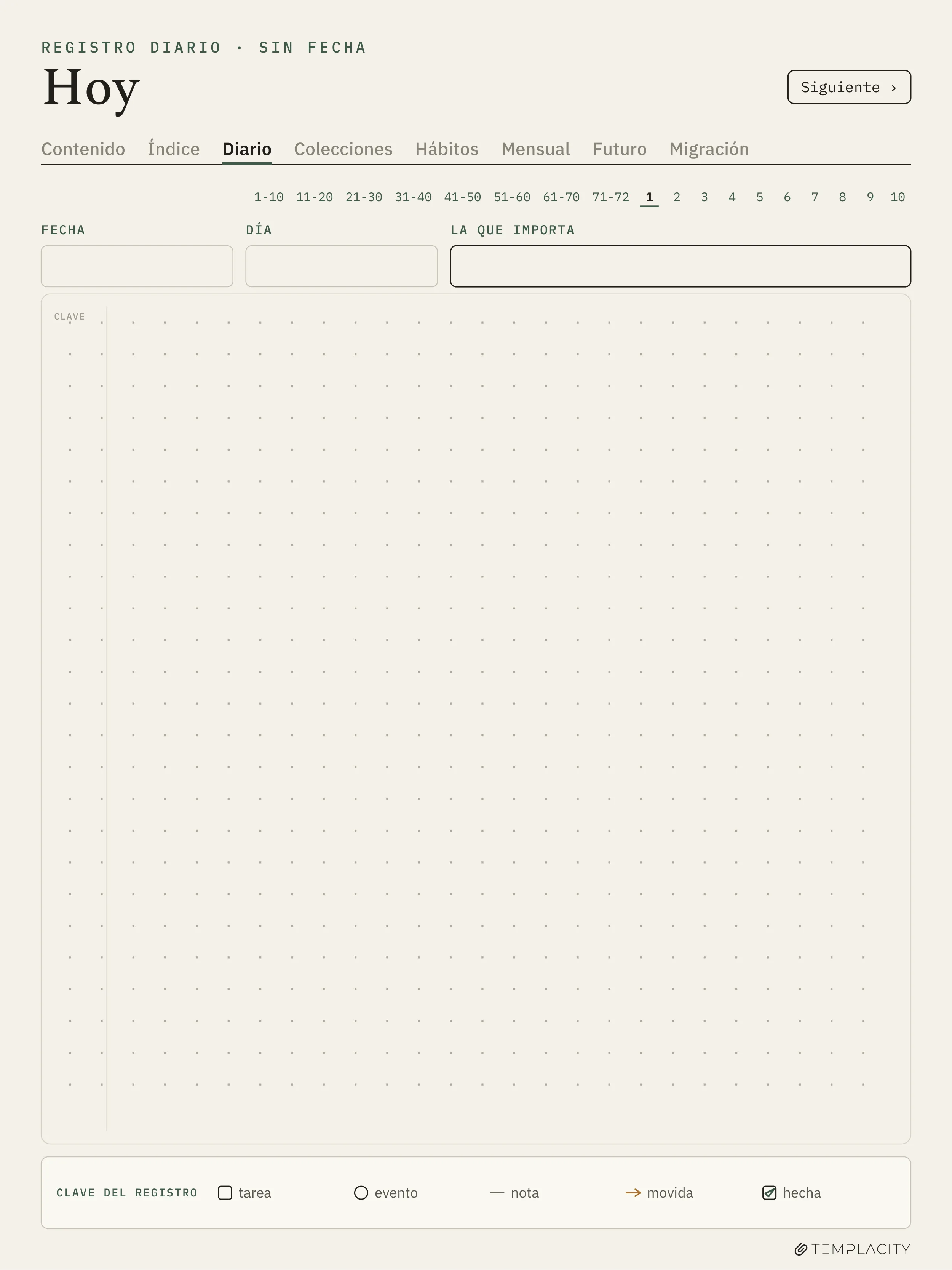 The Planner · Logbook System reMarkable Paper Pro página 6