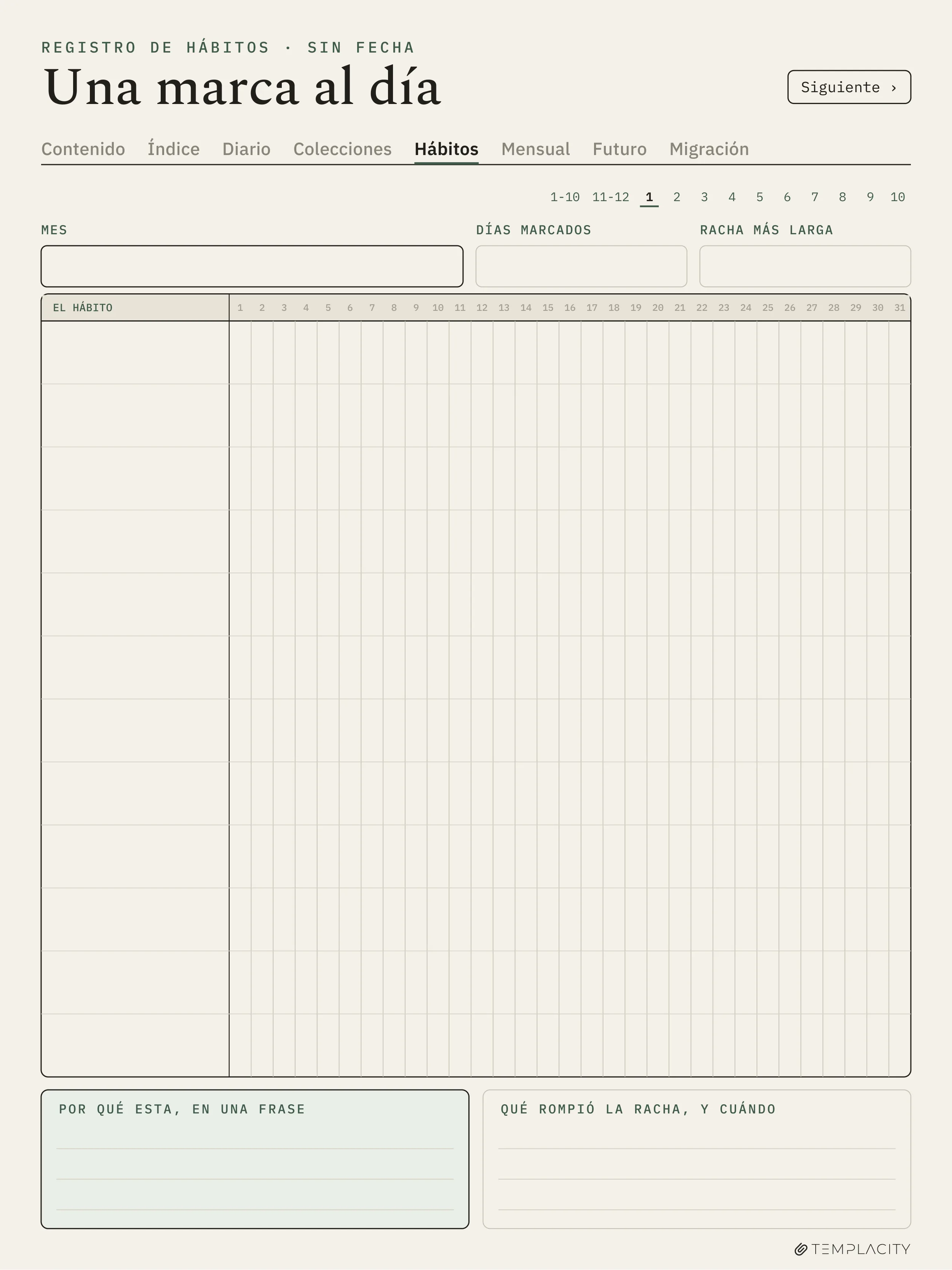 The Planner · Logbook System reMarkable Paper Pro página 9