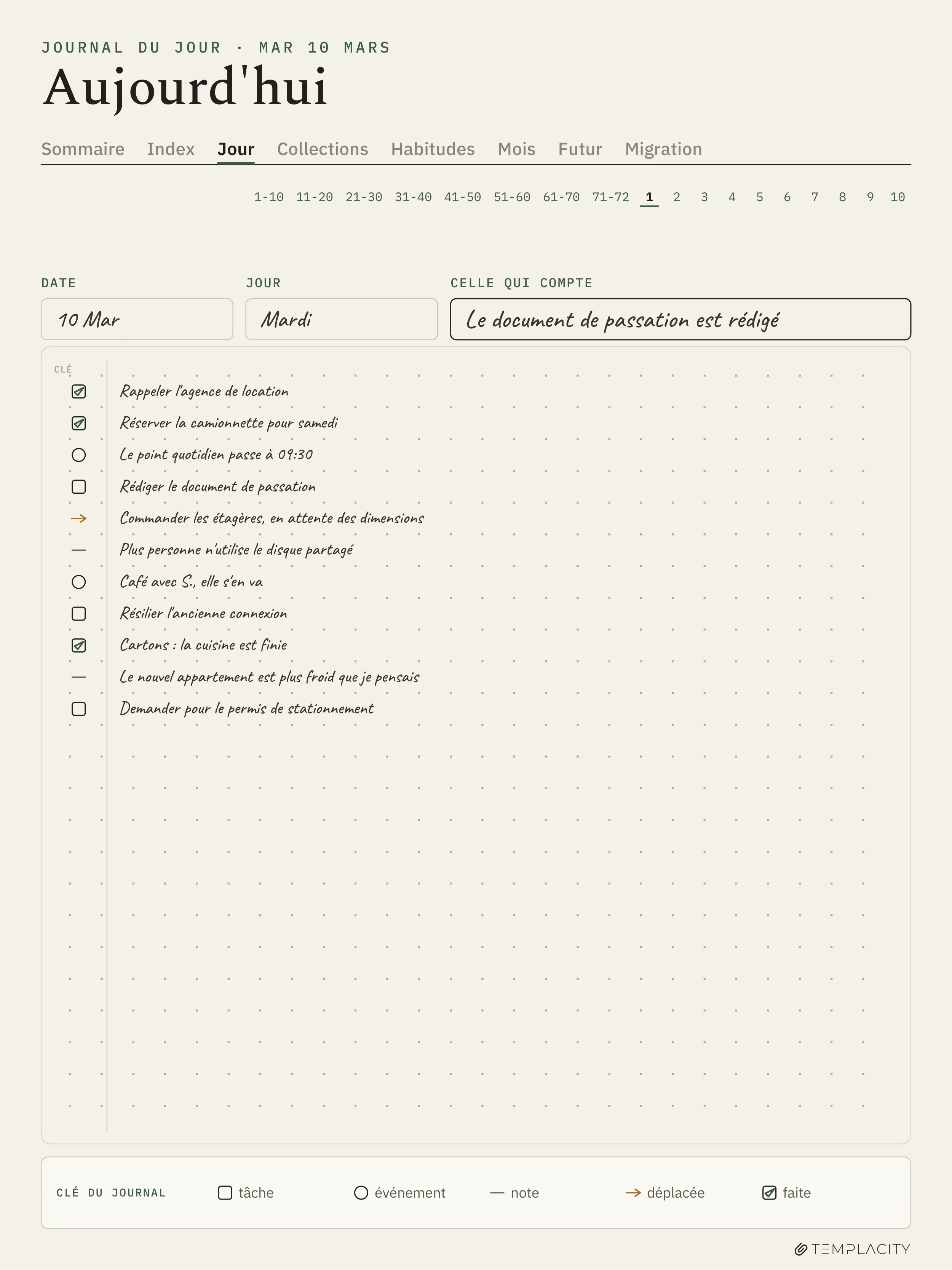 The Planner · Logbook System reMarkable Paper Pro page 1