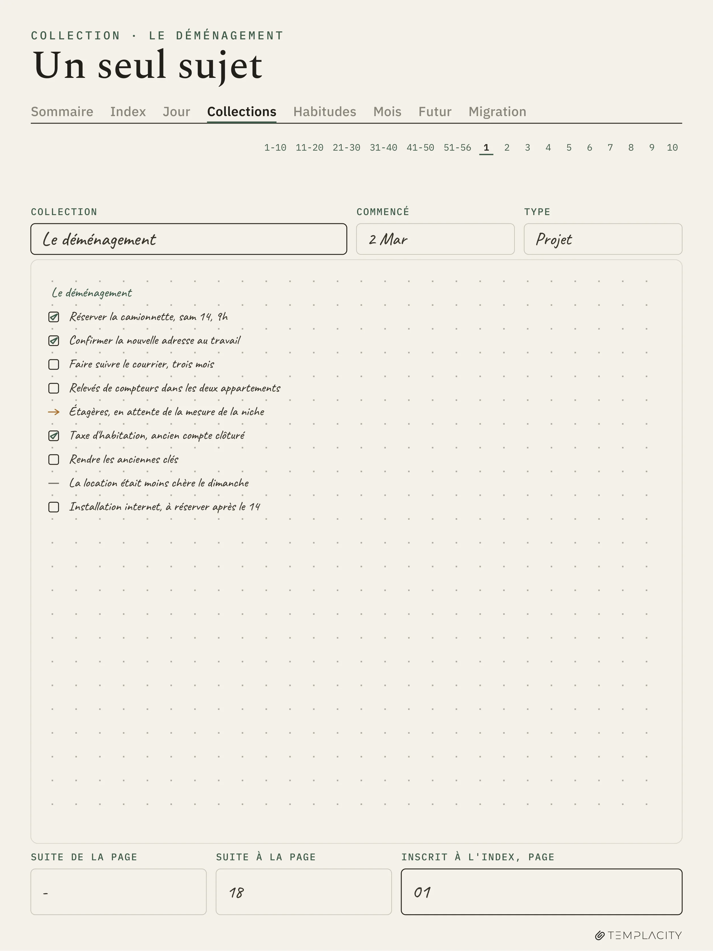The Planner · Logbook System reMarkable Paper Pro page 2