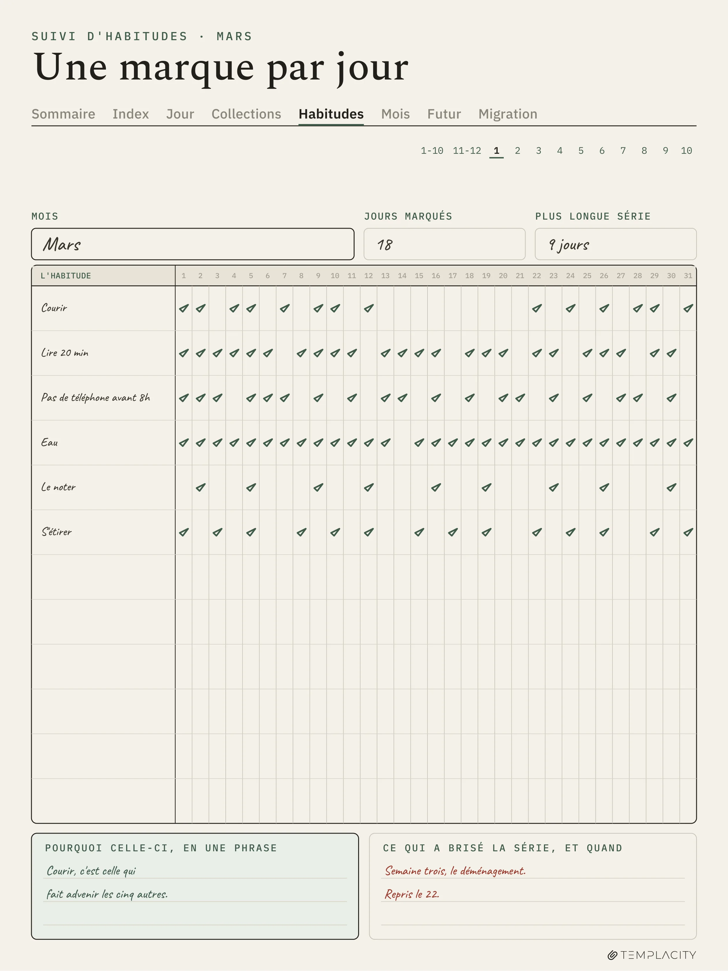 The Planner · Logbook System reMarkable Paper Pro page 4