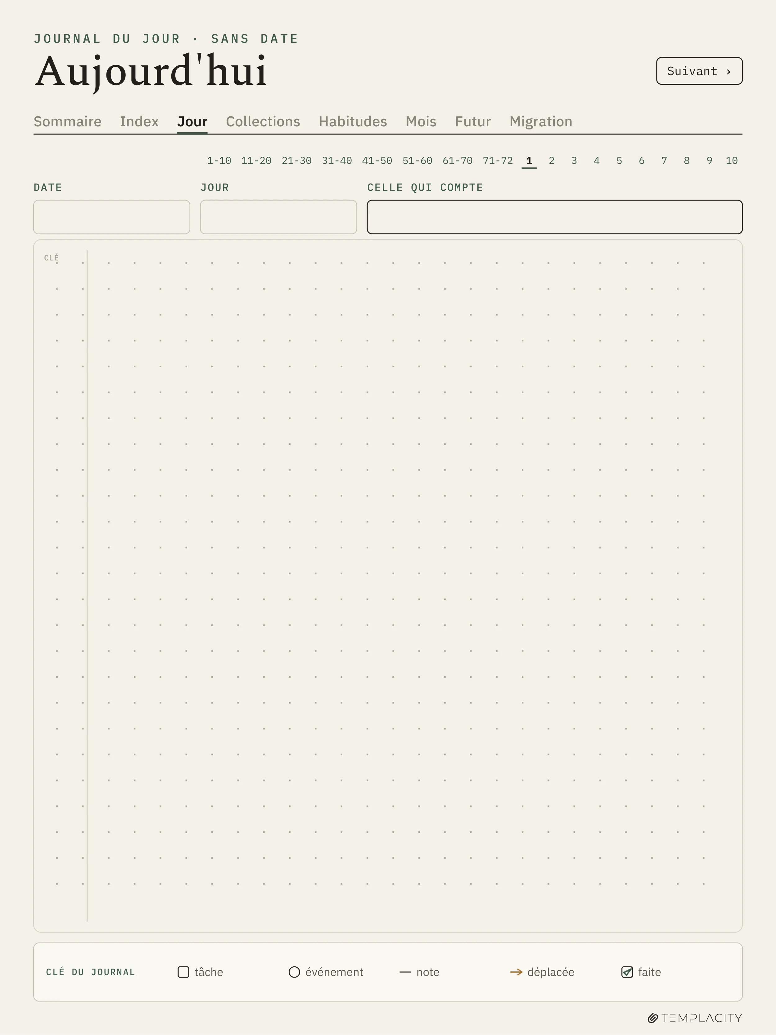 The Planner · Logbook System reMarkable Paper Pro page 6