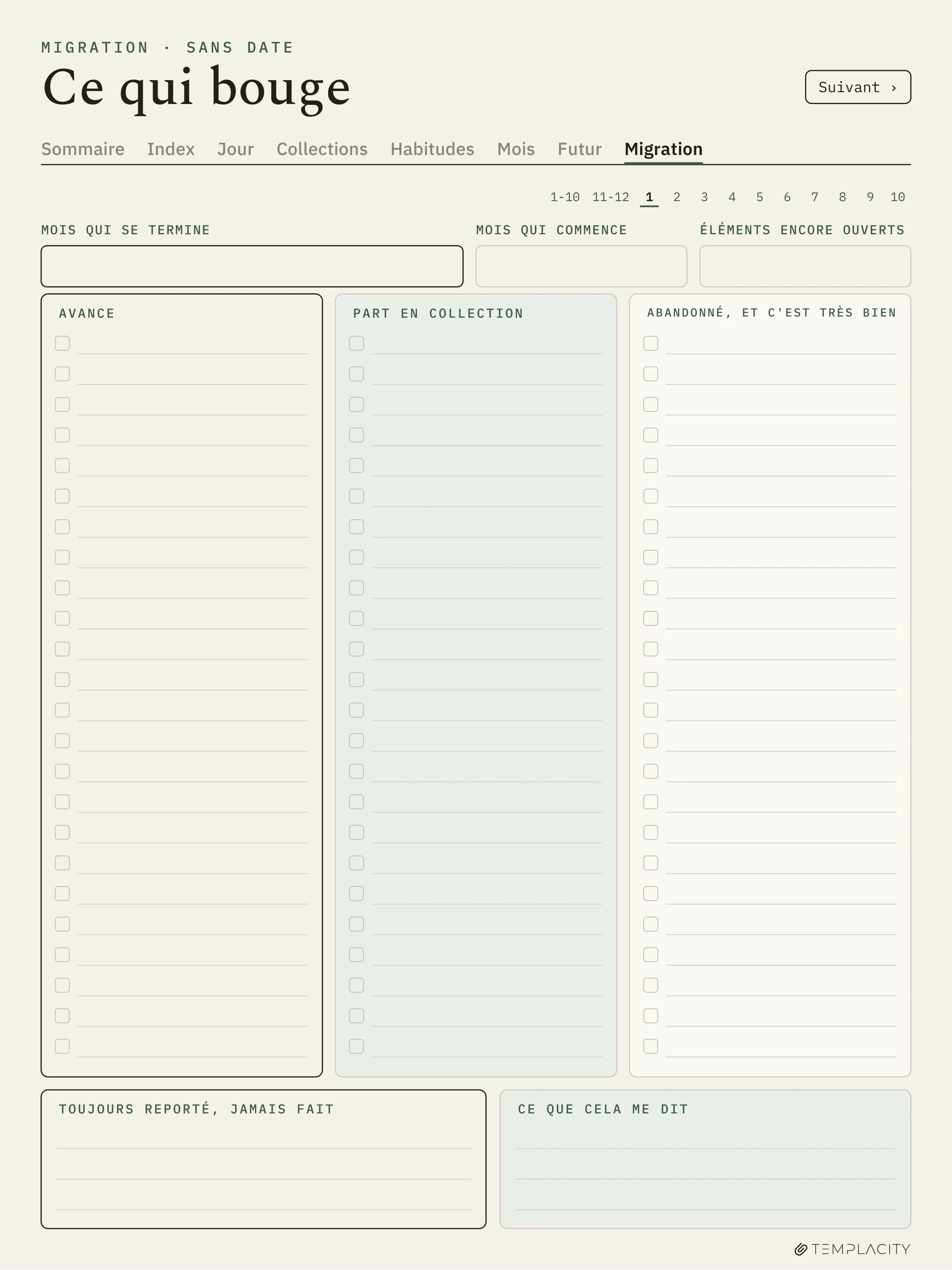The Planner · Logbook System reMarkable Paper Pro page 8