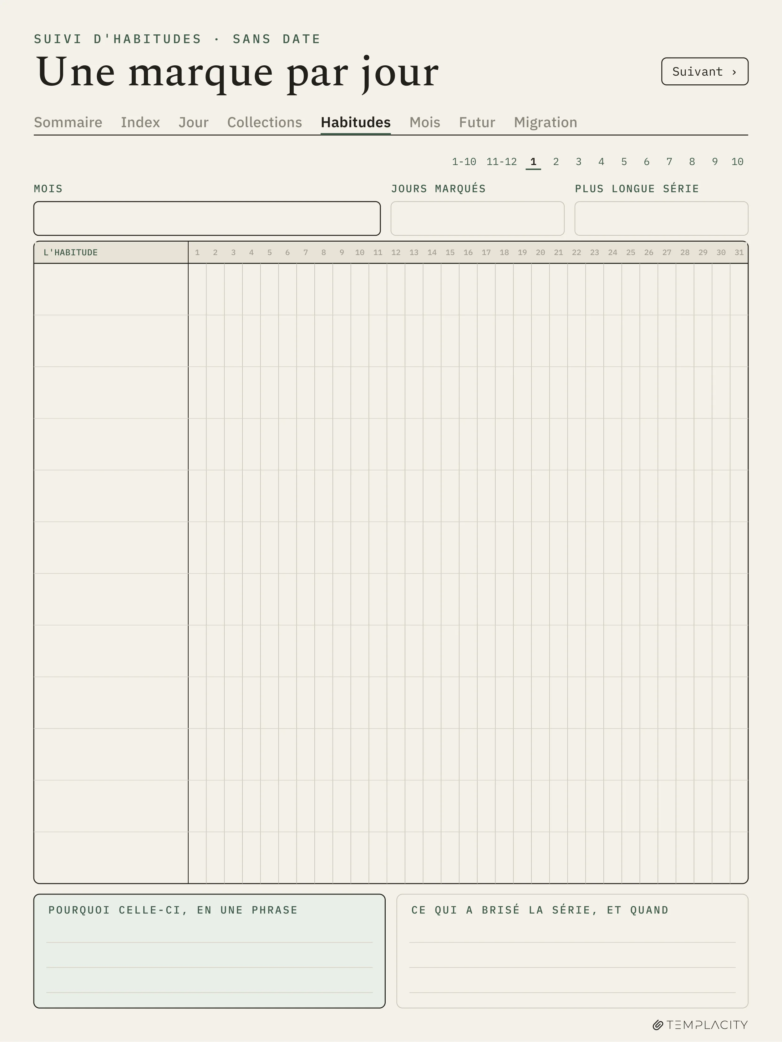 The Planner · Logbook System reMarkable Paper Pro page 9