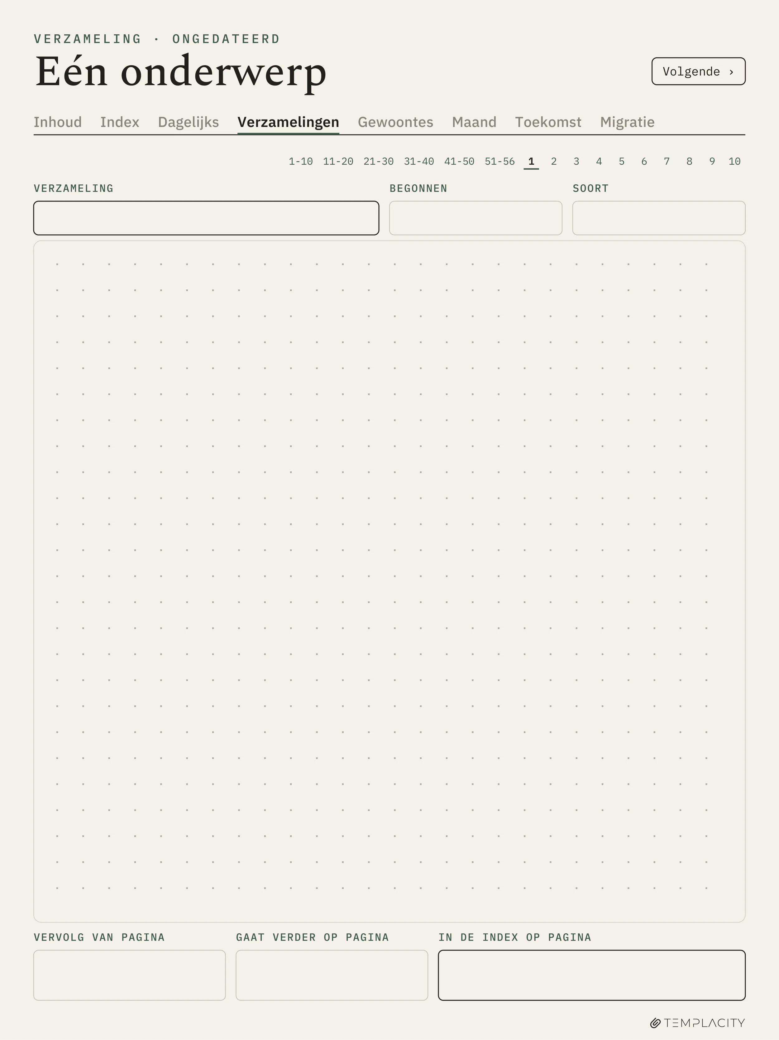The Planner · Logbook System reMarkable Paper Pro pagina 7