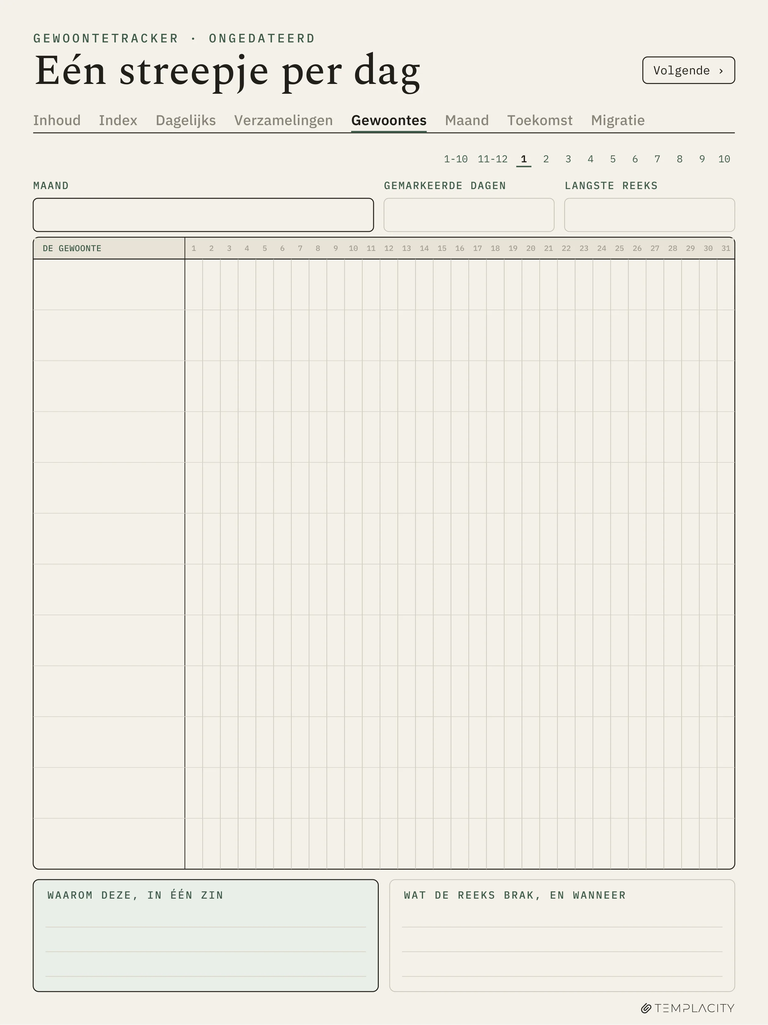 The Planner · Logbook System reMarkable Paper Pro pagina 9