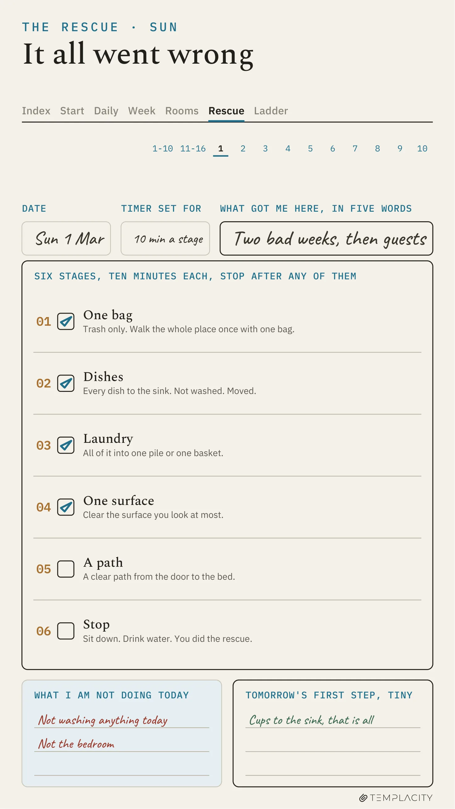The Planner · ADHD Cleaning Planner reMarkable Paper Pro Move page 4