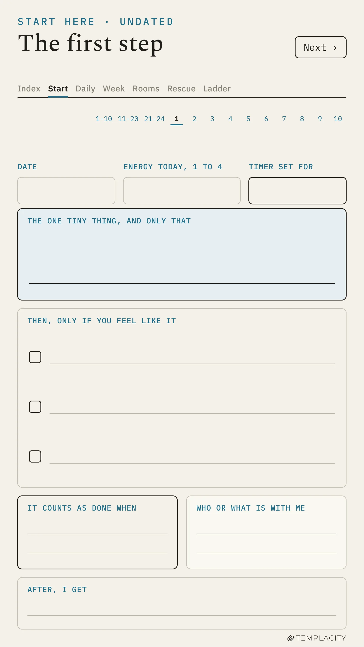 The Planner · ADHD Cleaning Planner reMarkable Paper Pro Move page 6
