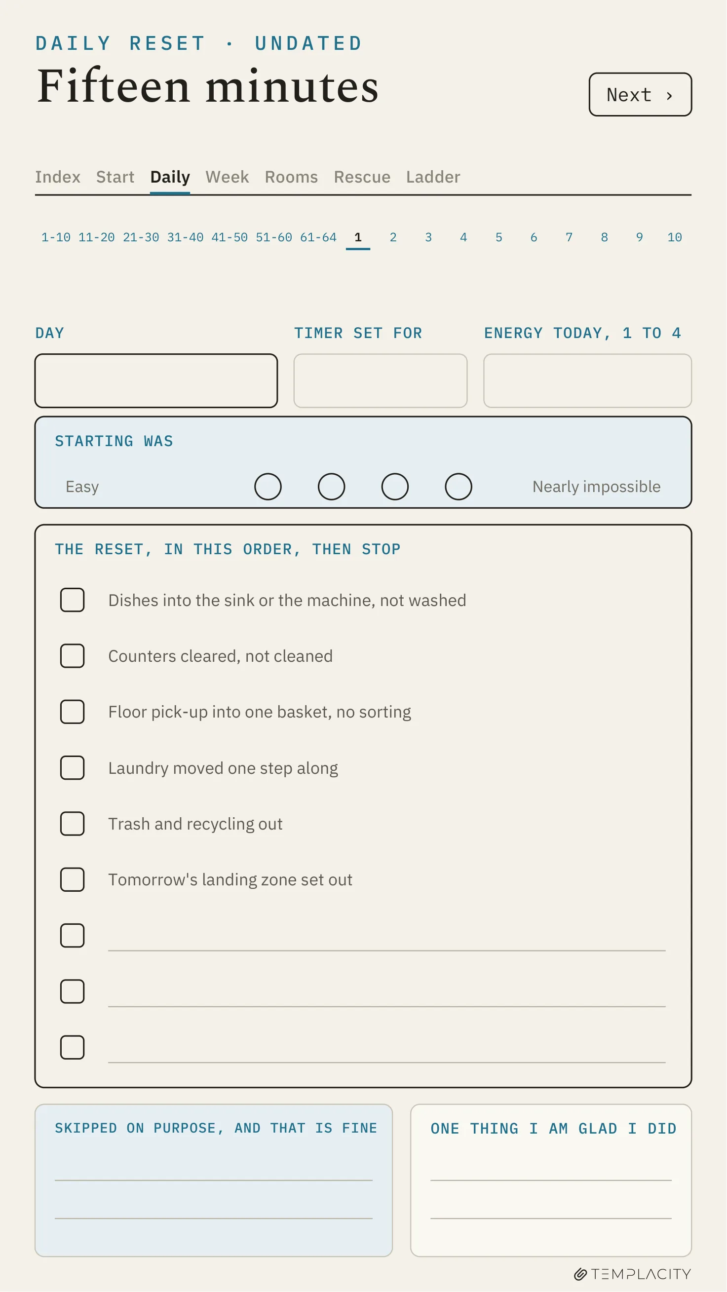 The Planner · ADHD Cleaning Planner reMarkable Paper Pro Move page 7
