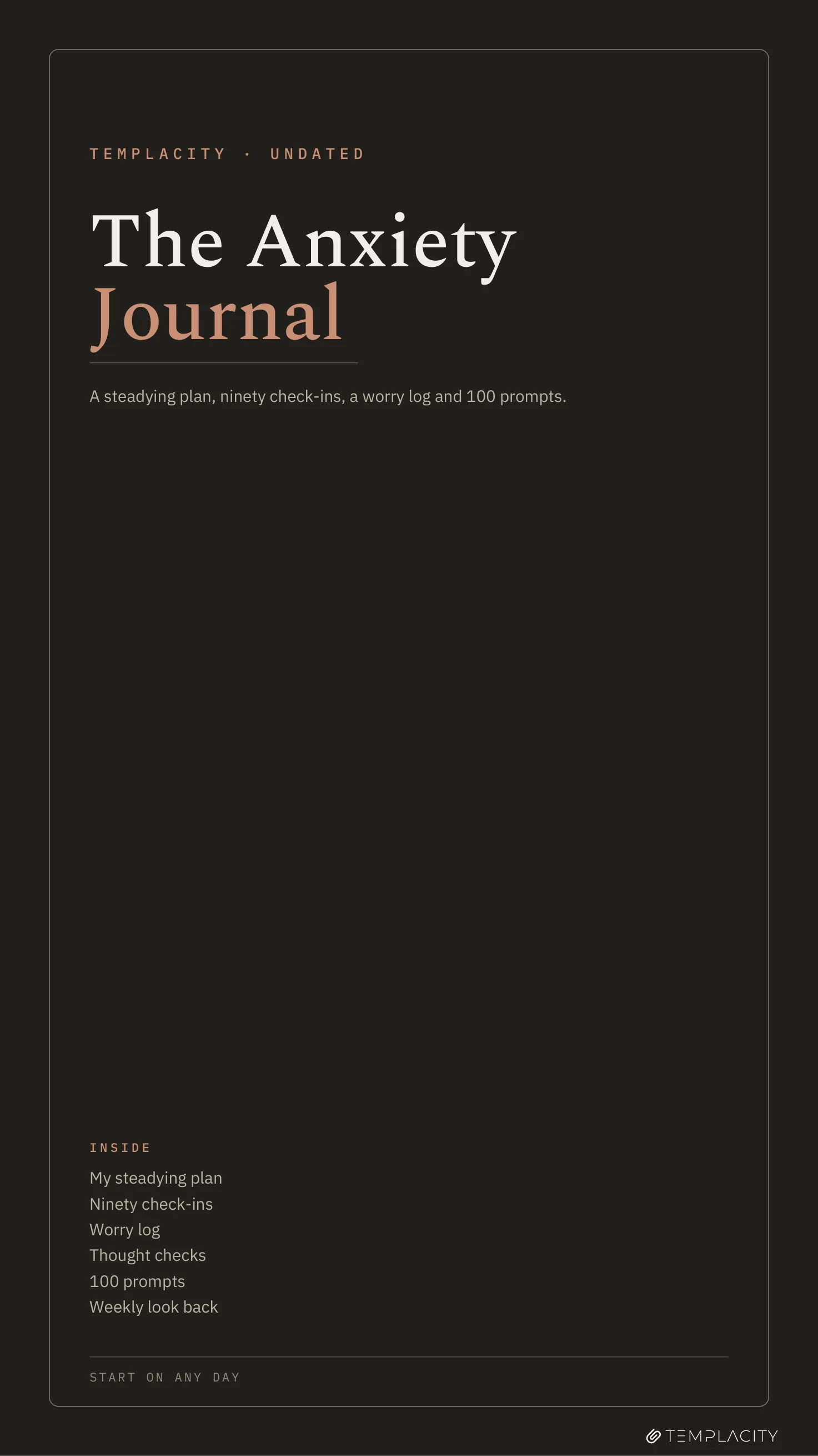 The Anxiety Journal reMarkable Paper Pro Move page 3