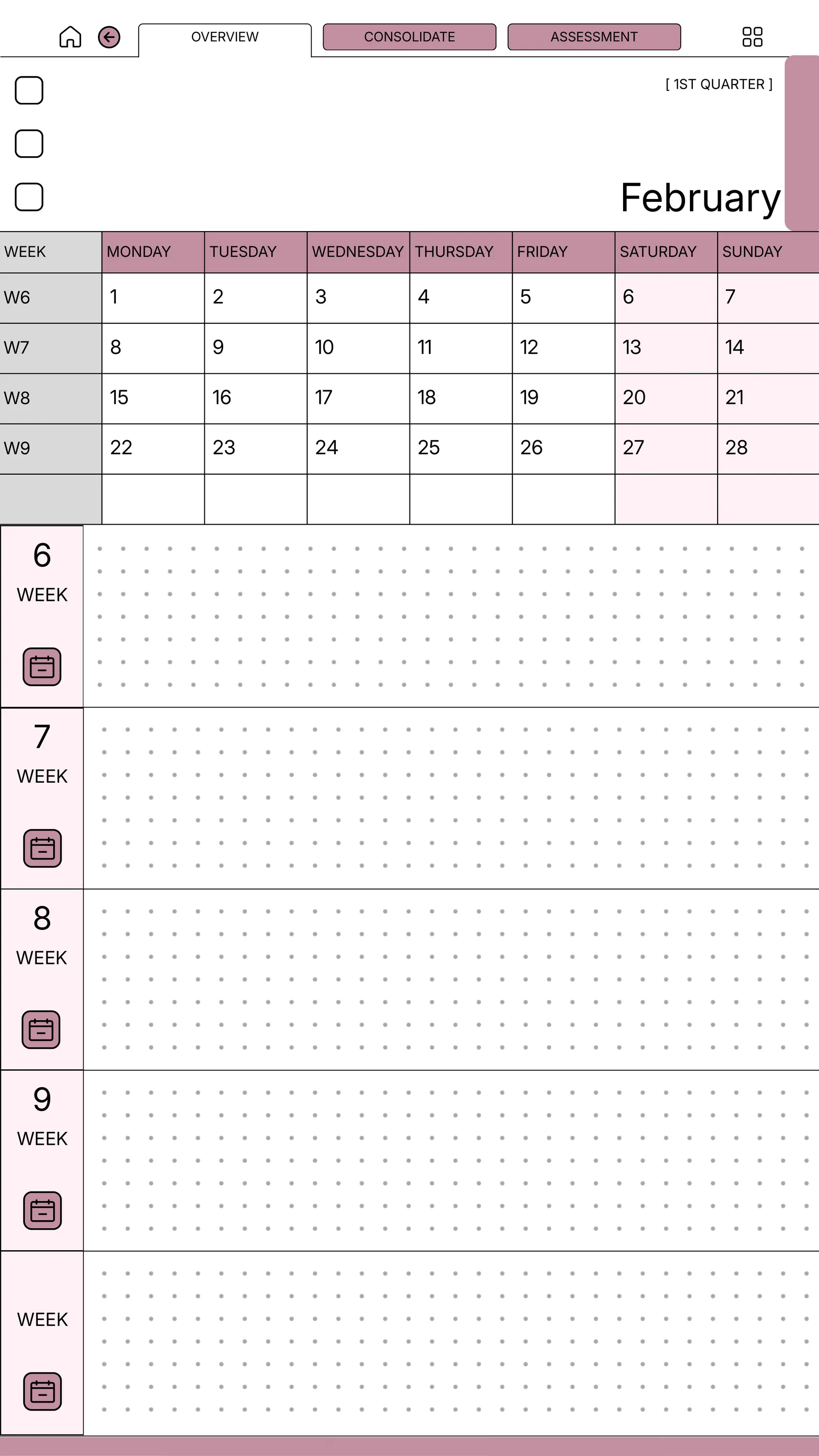 Daily Planner reMarkable Paper Pro Move — page 3