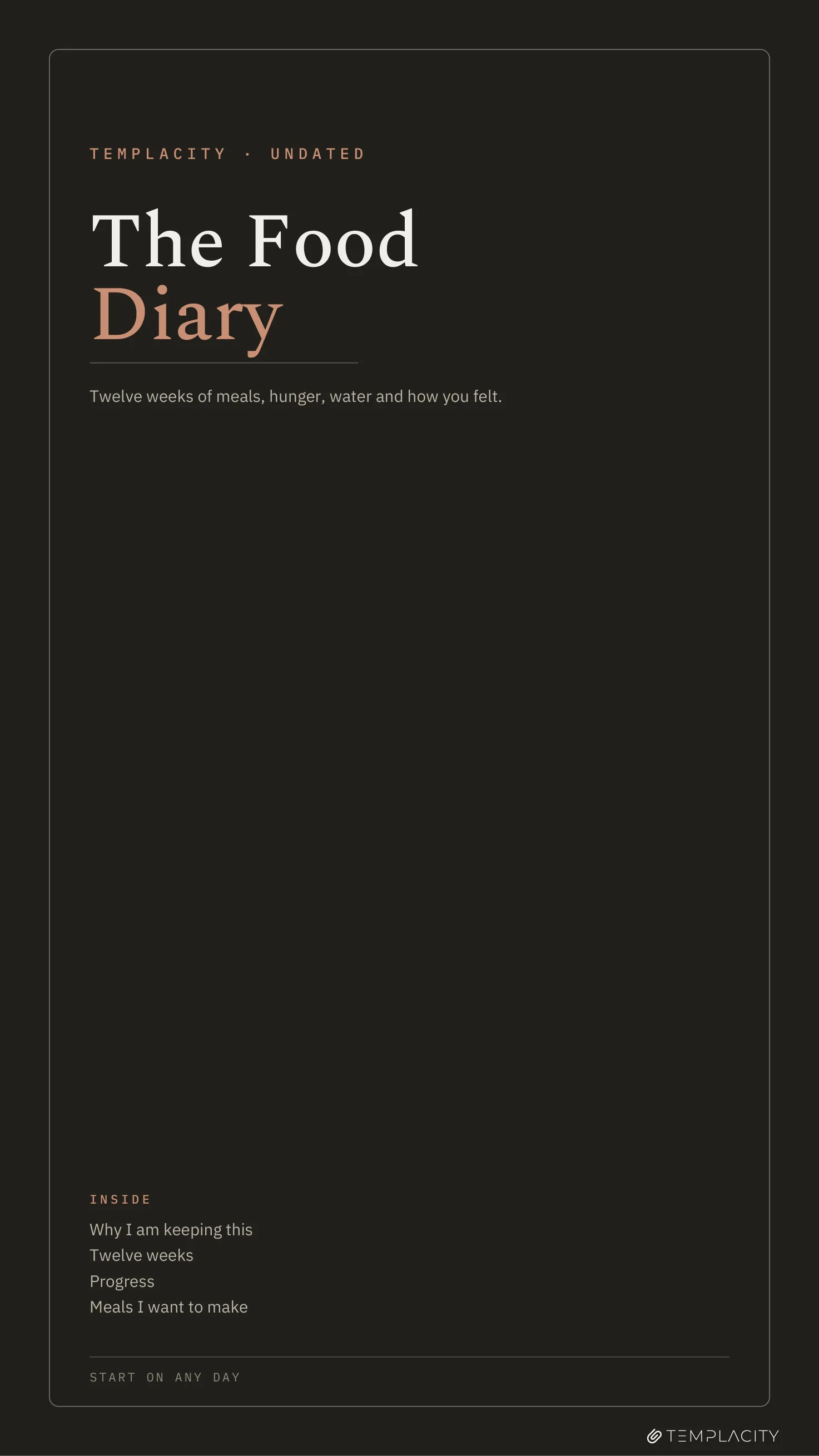 The Food Diary reMarkable Paper Pro Move page 2