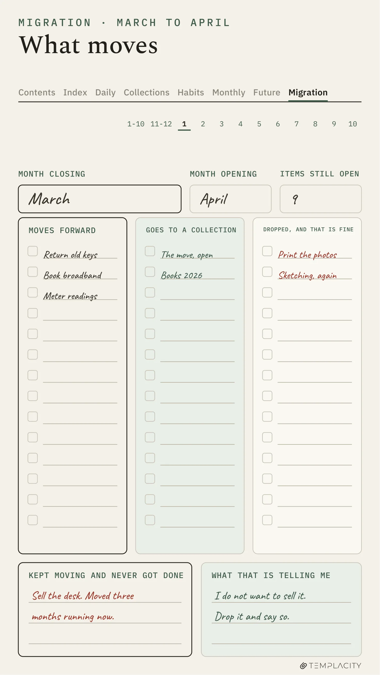 The Planner · Logbook System reMarkable Paper Pro Move page 3