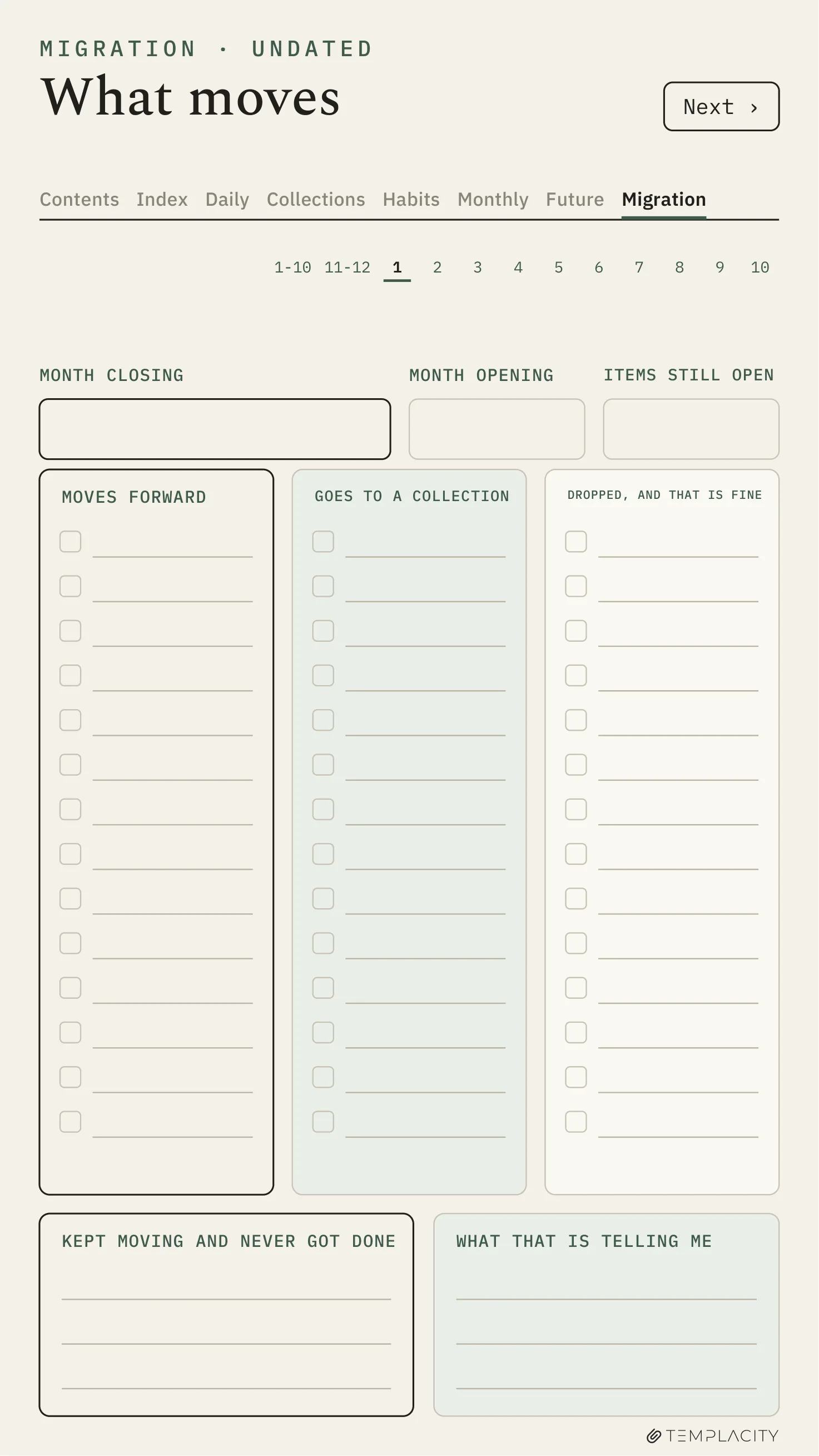 The Planner · Logbook System reMarkable Paper Pro Move page 8