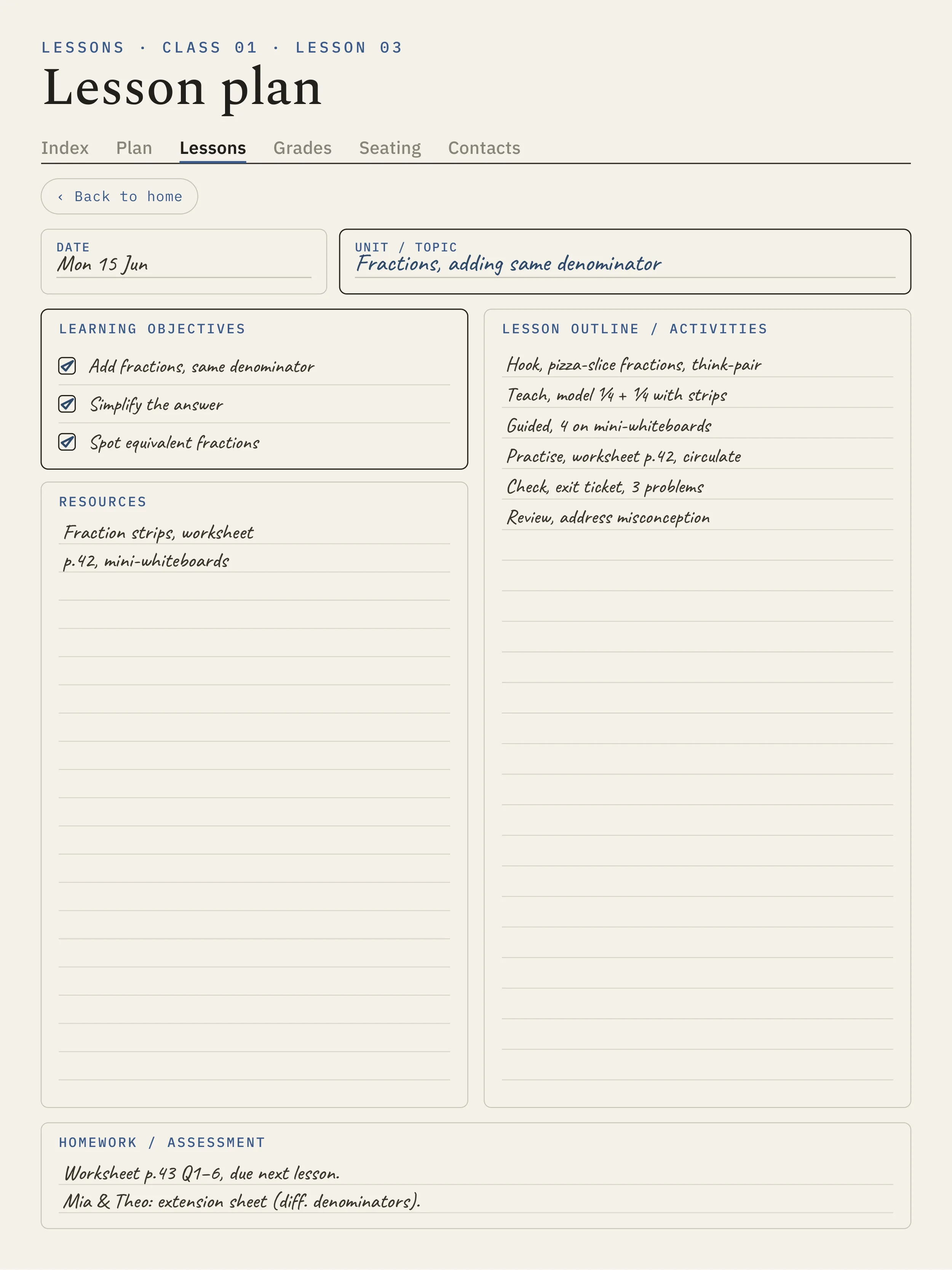 The Planner on the Boox Note Air5 C
