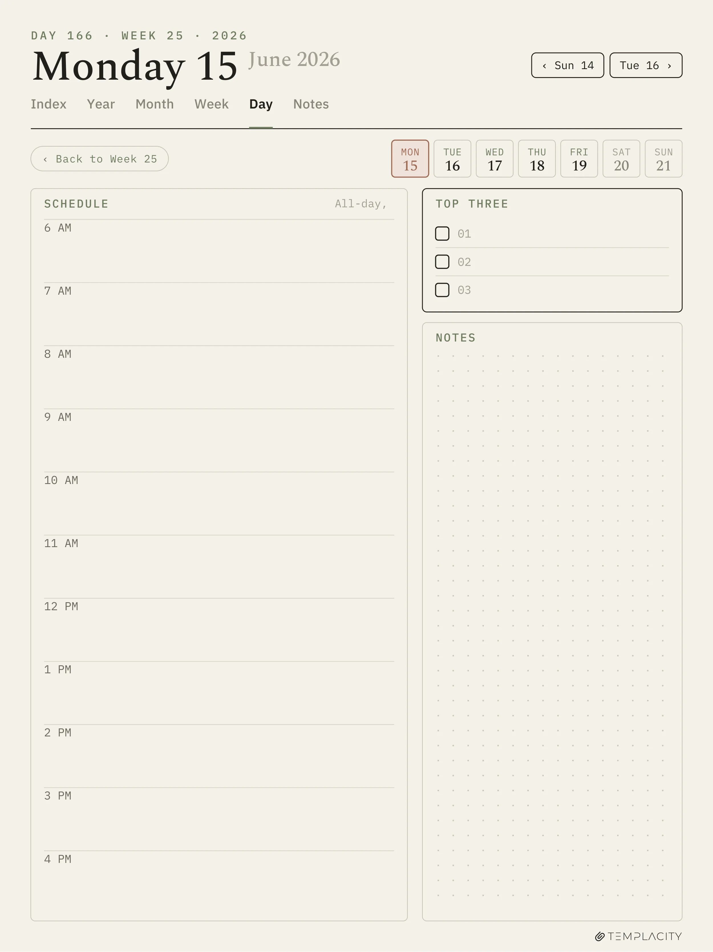 The Planner for Supernote Supernote Manta page 1