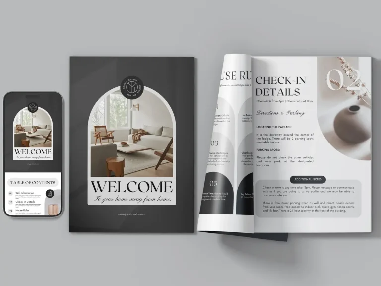 Airbnb guest book template