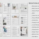 Welcome Book Template what's included