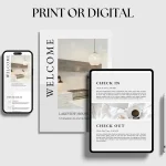 Welcome Book Template Print or digital