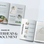 digital guest book airbnb Format US letterhead and A4 Document