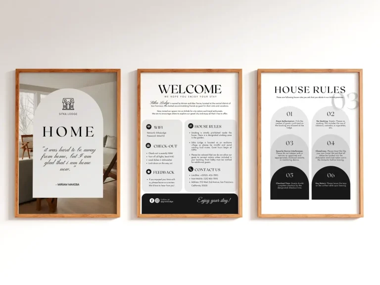 airbnb signs for guests