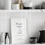 airbnb welcome sign Kitchen