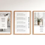 welcome sign for airbnb