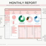 Airbnb Expenses Spreadsheet Monthly Report