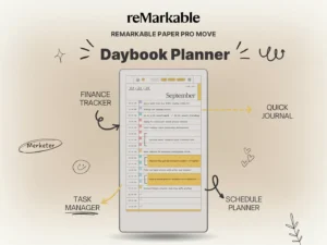 Daybook Planner for reMarkable Paper Pro Move