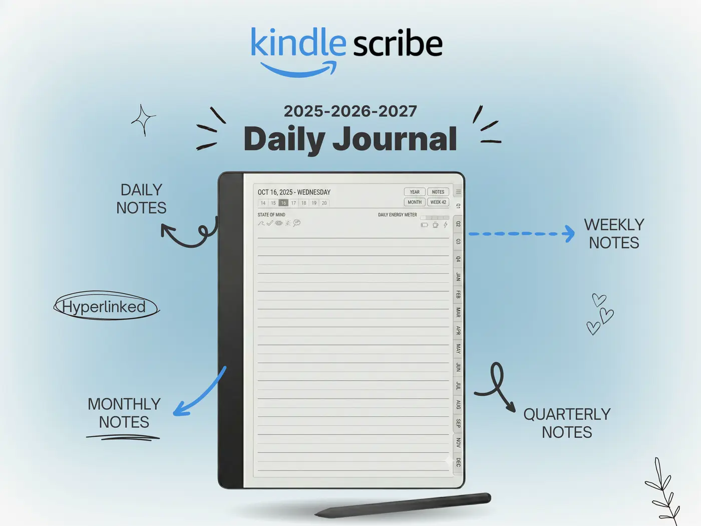 kindle scribe Daily Journal