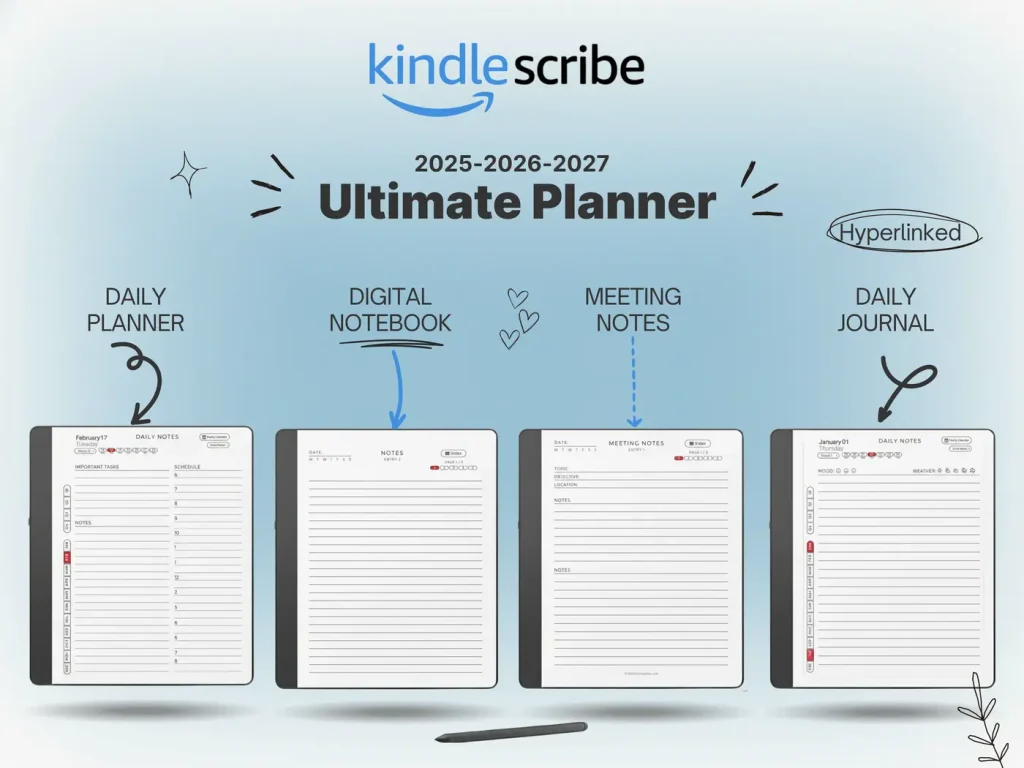 kindle scribe templates